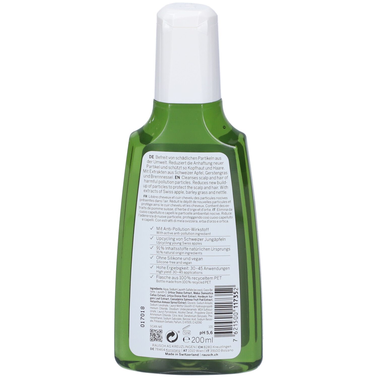 RAUSCH Shampoo Anti Inquinamento Mela Svizzera
