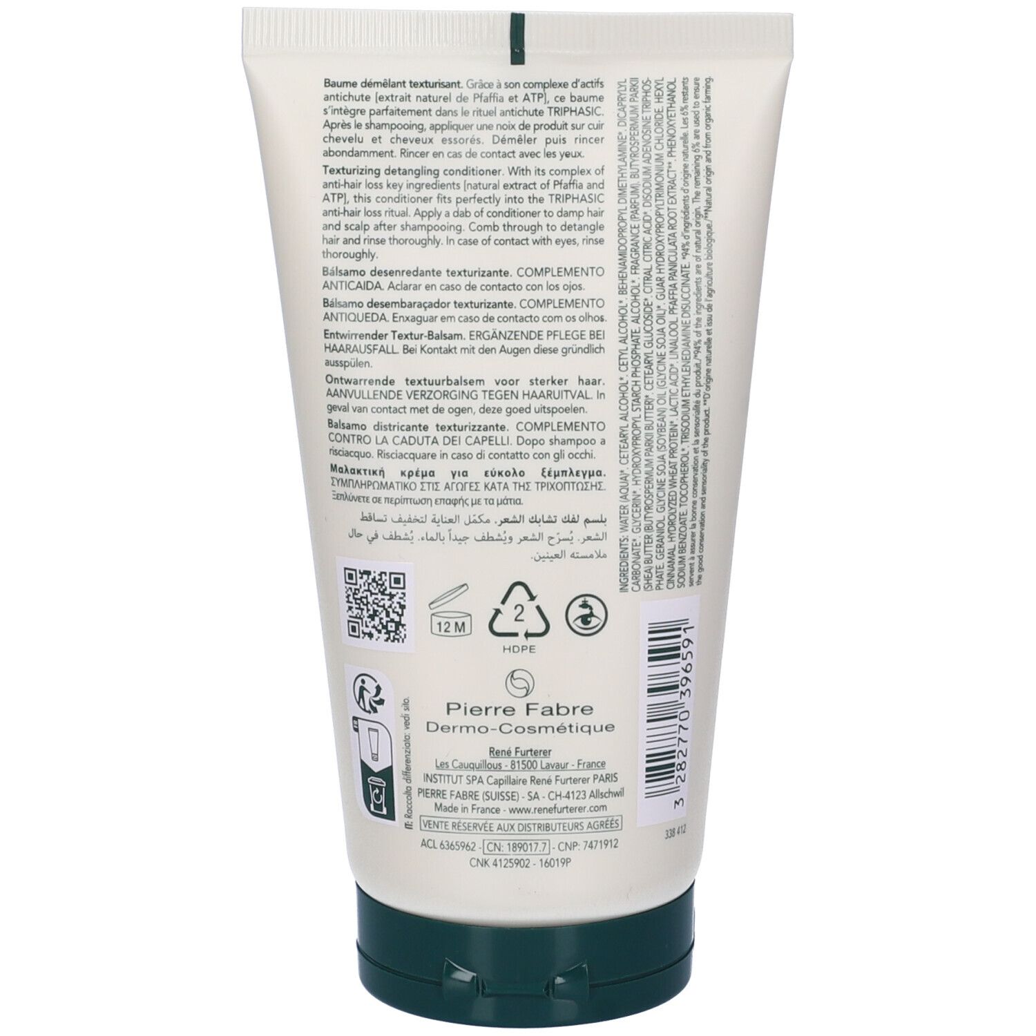 René Furterer Triphasic balsamo districante texturizzante 150ml -Anti-caduta capelli