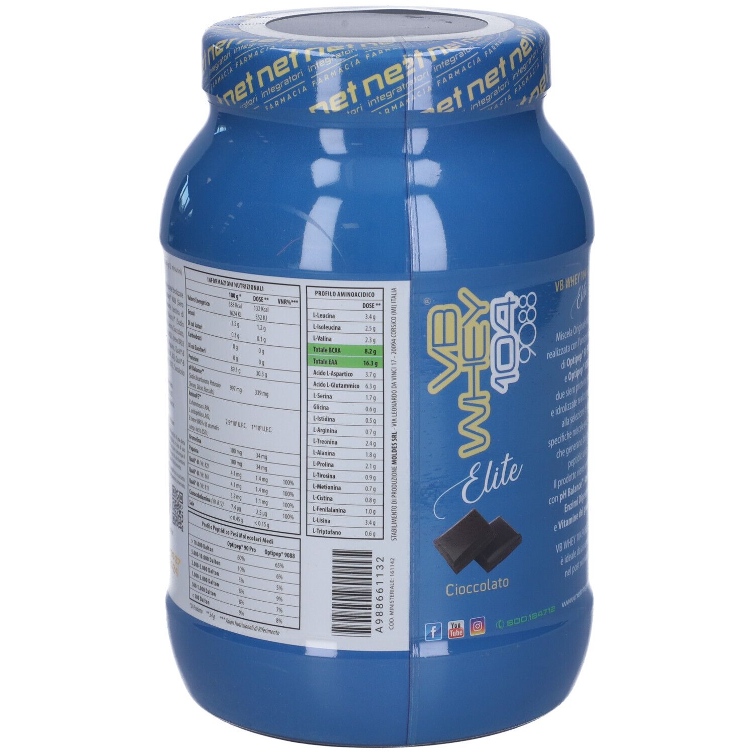 Net Integratori Farmacia® Vb Whey 104 9088 Elite® Cioccolato