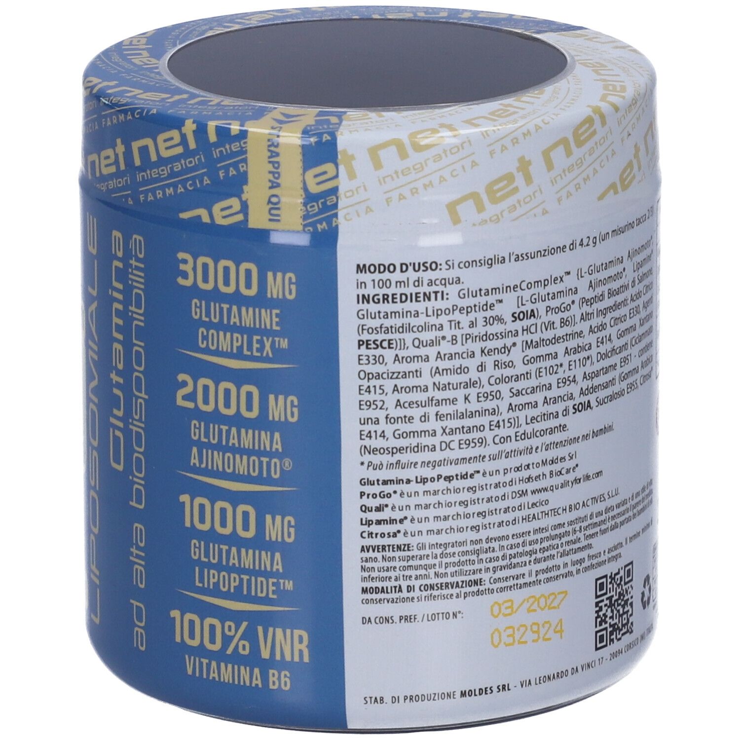 Net Integratori Farmacia Gluta Pep Liposomiale Arancia