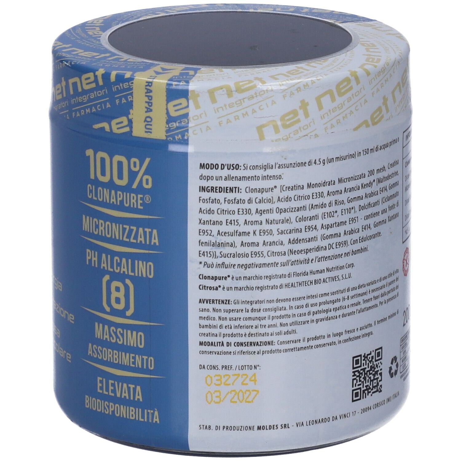 Net Integratori Farmacia Creatina Alka 8 Arancia