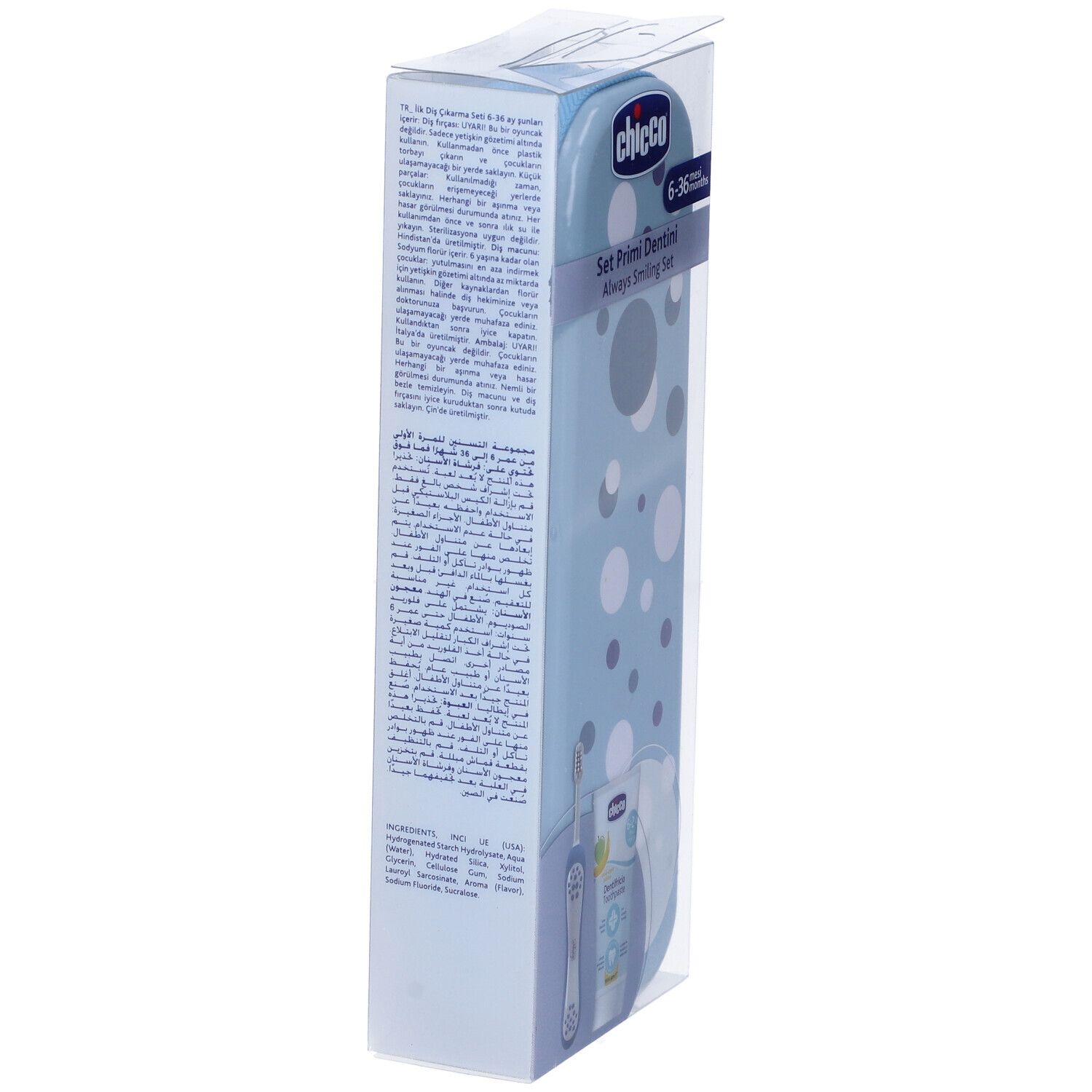 Chicco Set Primi Dentini 6-36 Mesi Colore Azzurro