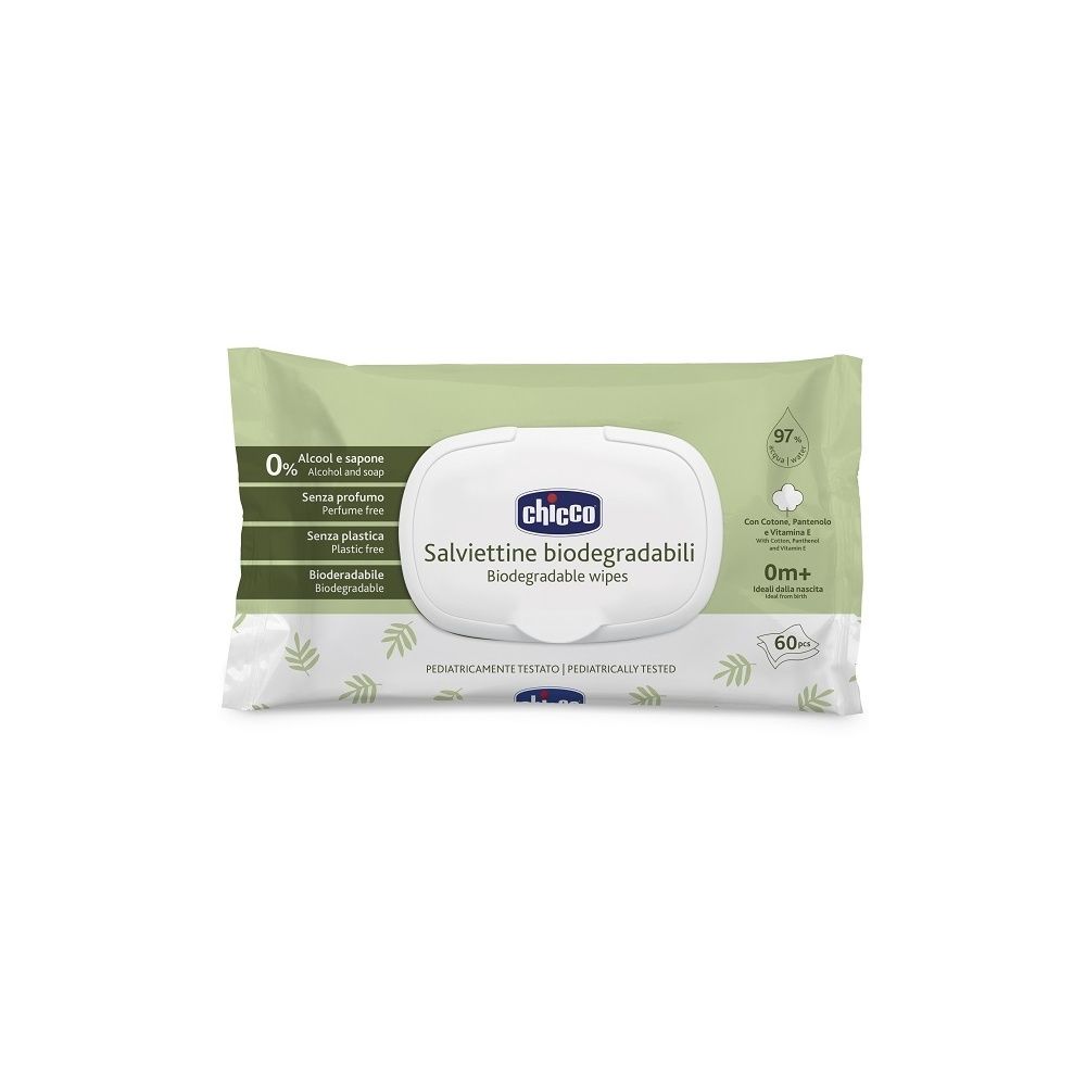Chicco Salviette Bio 60 Pezzi Plaque