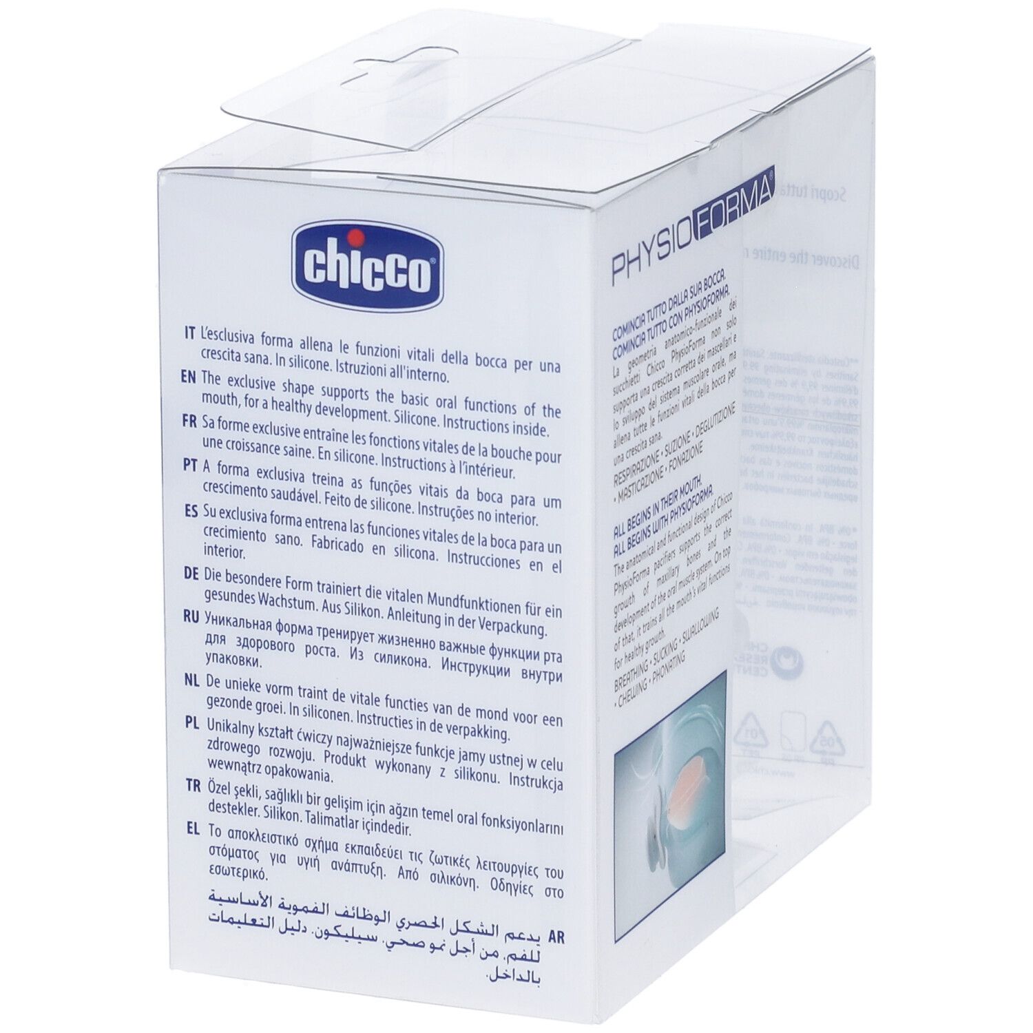 Chicco Dual Soft Succhietto Azzurro 16-36 Mesi 2 Pezzi