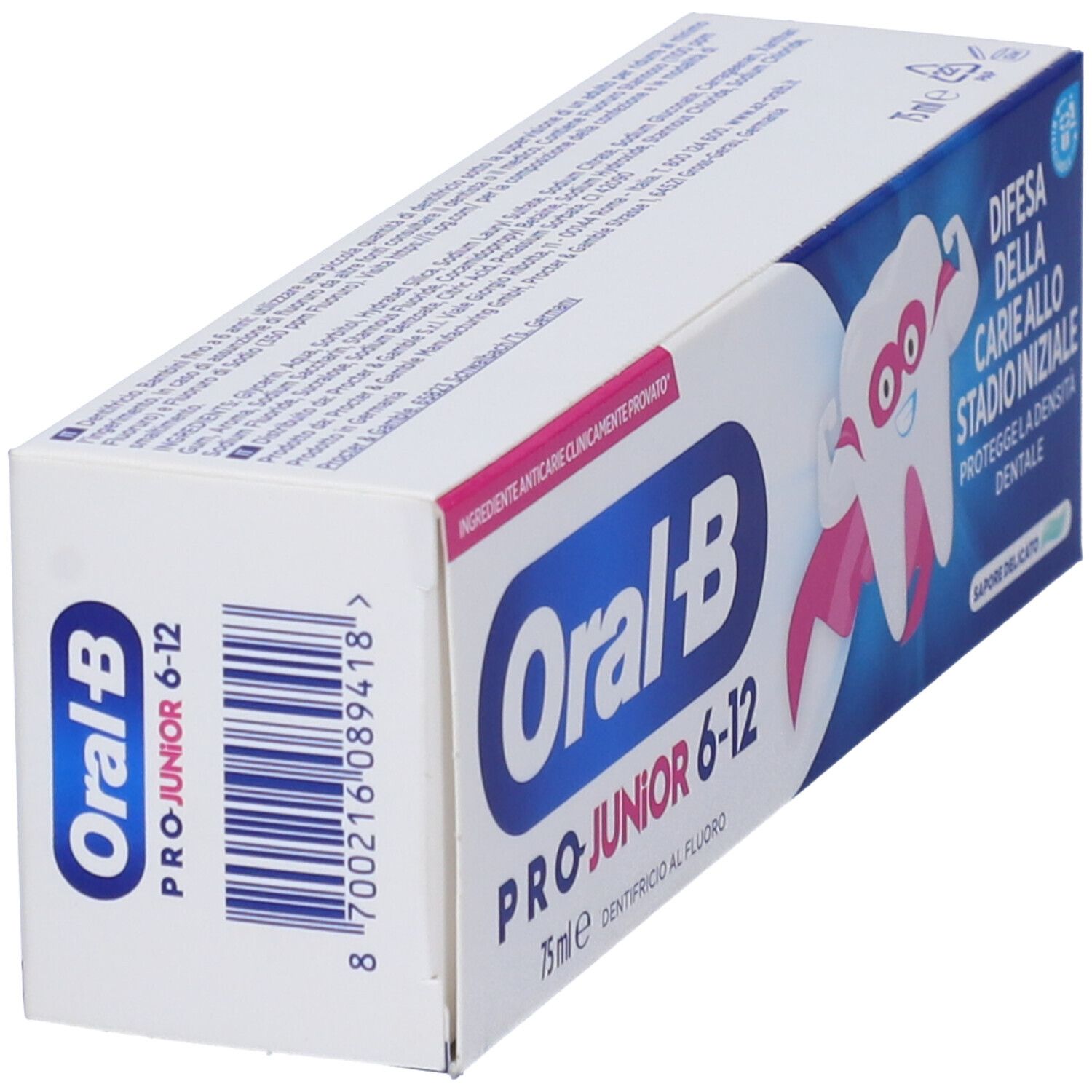 Oral-B Pro Junior Dentifricio 6-12 Anni