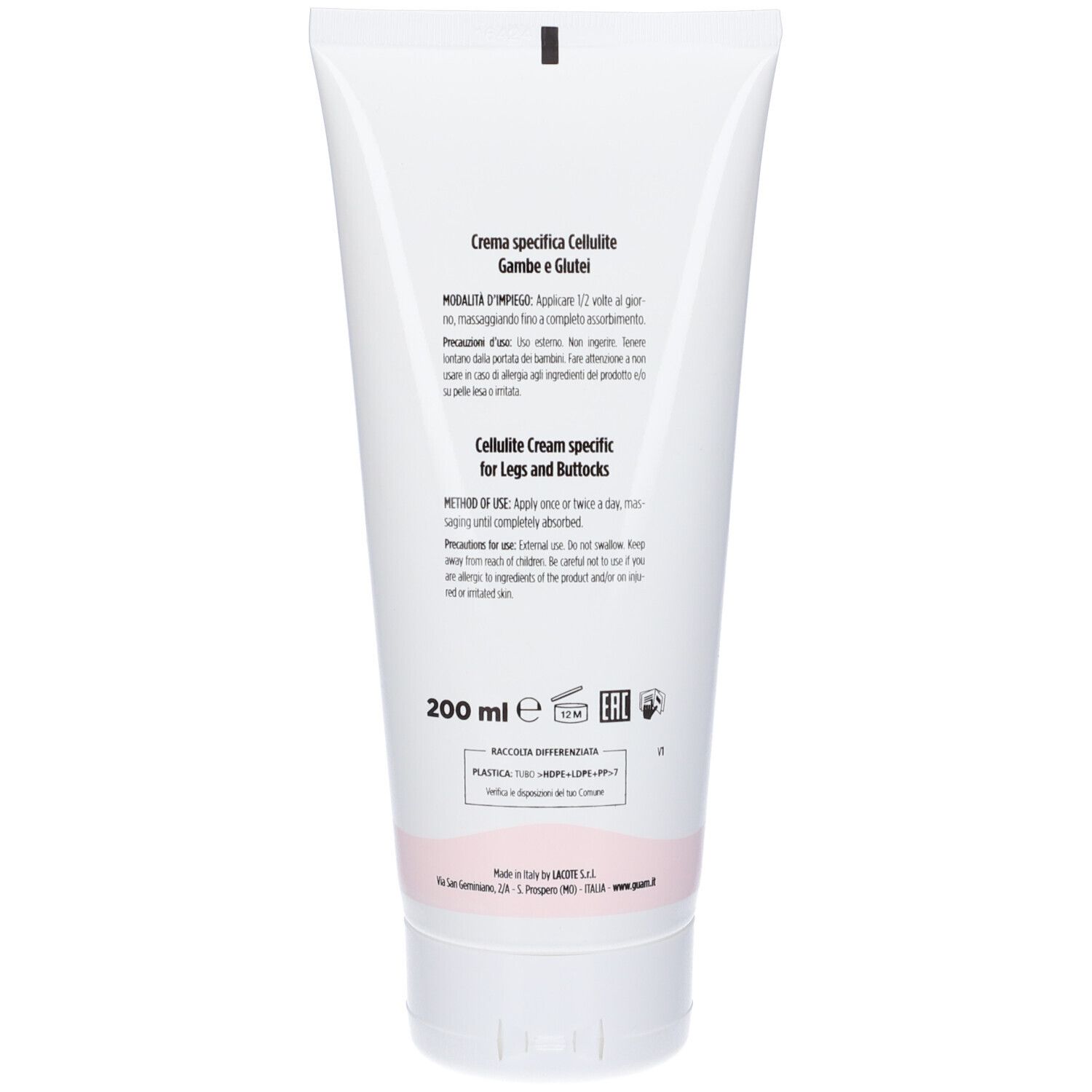 Guam Crema specifica Cellulite Gambe e Glutei Inthenso Mamma