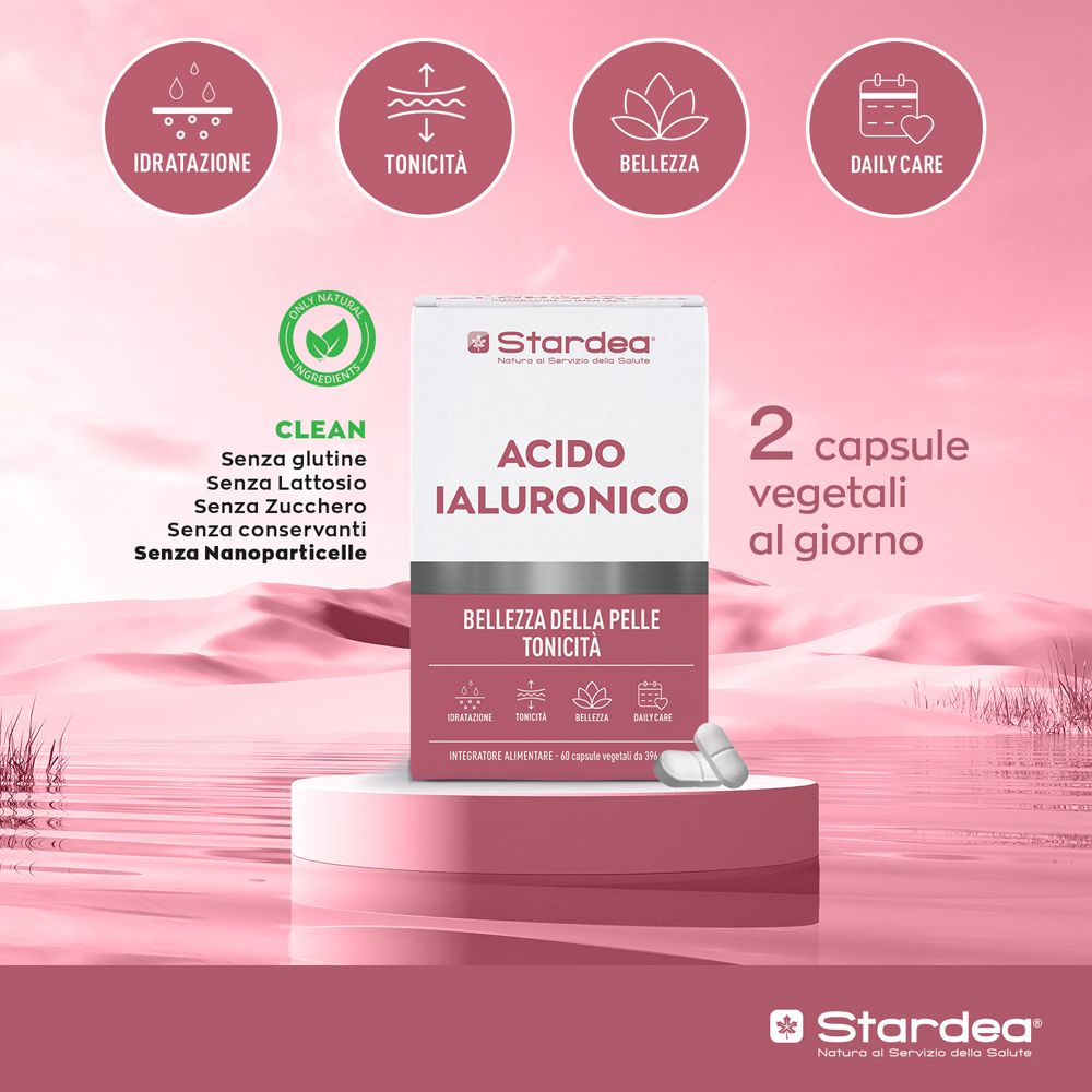 Stardea Acido Ialuronico Capsule Vegetali - Acido Ialuronico - Bellezza della Pelle