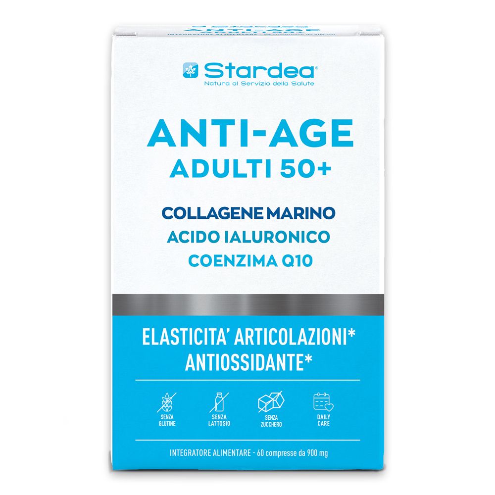 Stardea Anti-Age Compresse - Integratore Alimentare Collagene Marino Coenzima Q10 Acido Ialuronico
