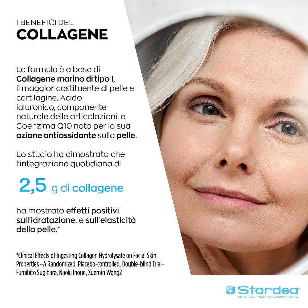 Stardea Anti-Age Compresse - Integratore Alimentare Collagene Marino Coenzima Q10 Acido Ialuronico