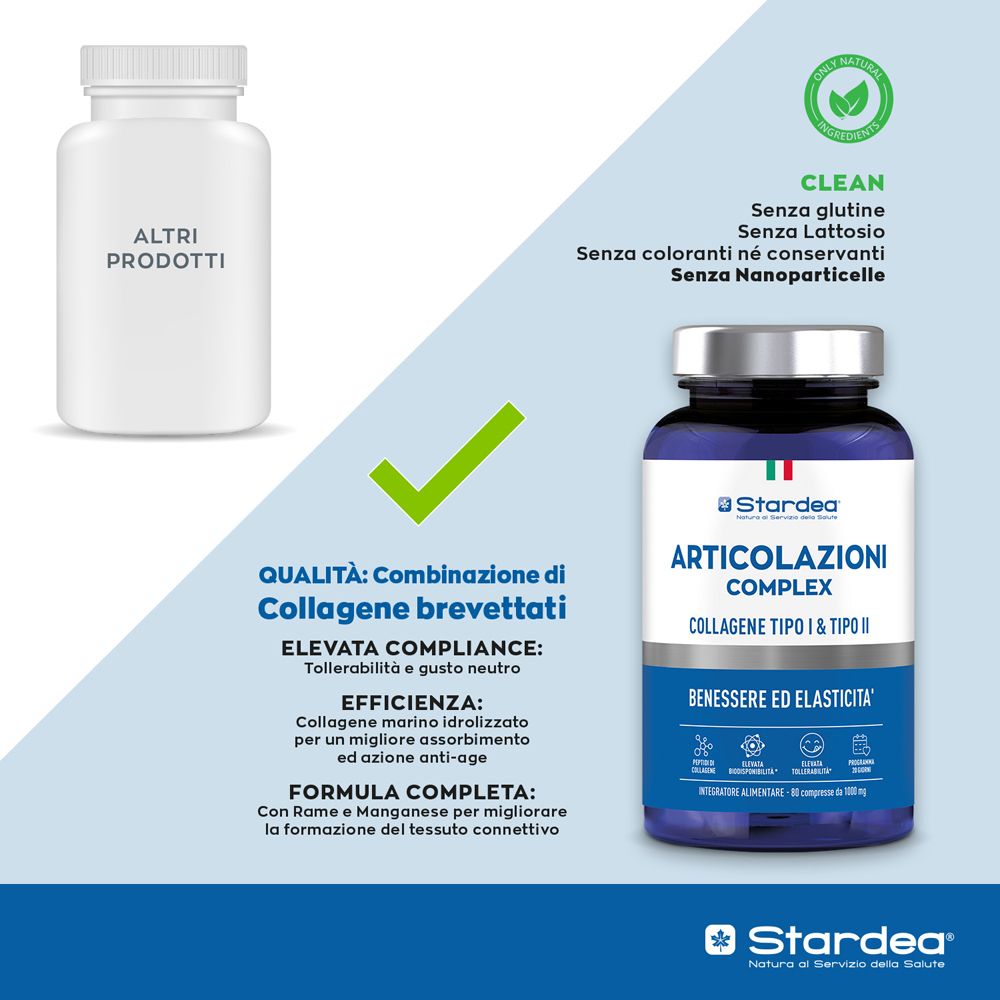 Stardea Articolazioni Complex  Compresse - Collagene Tipo I & Tipo Ii - Integratore Alimentare