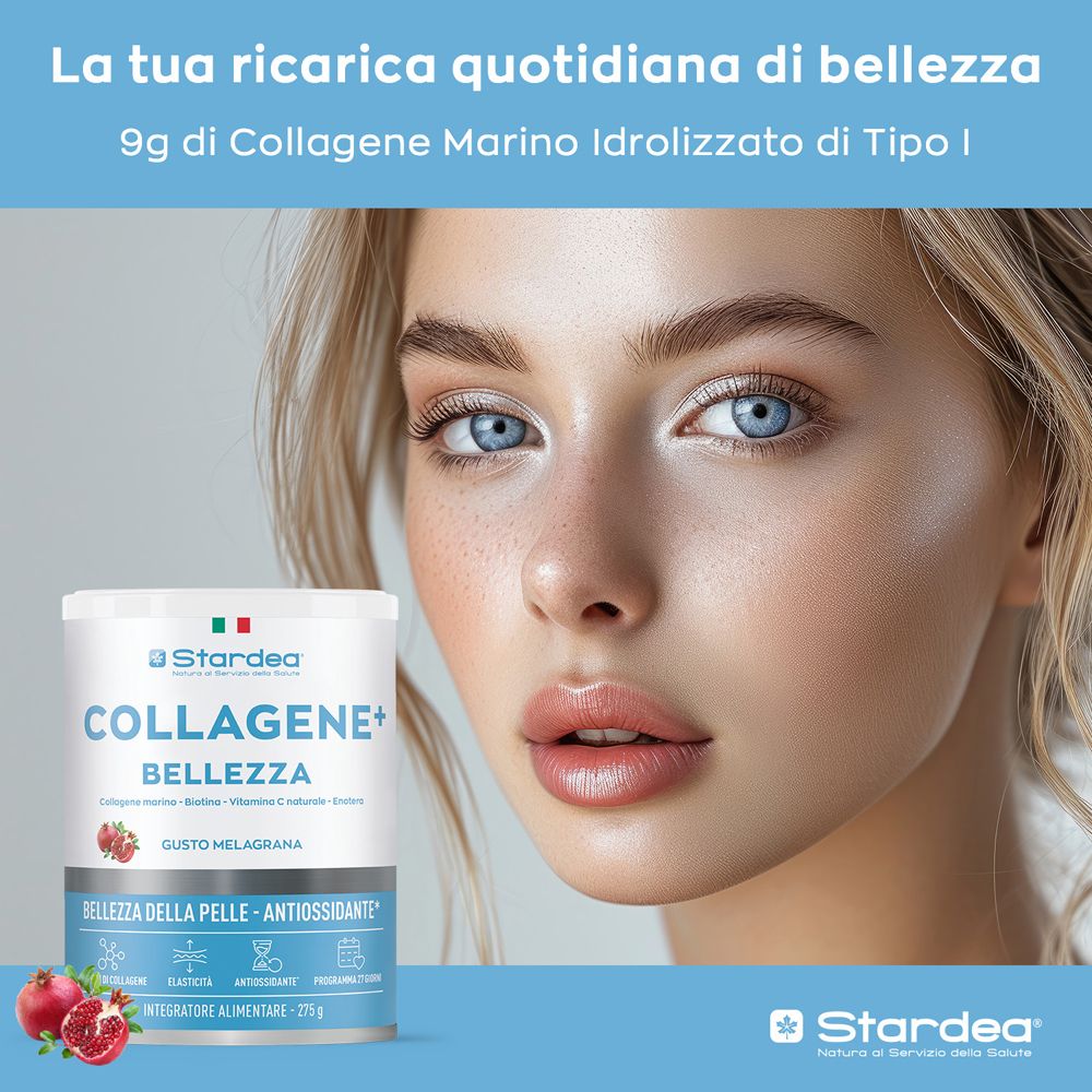 Stardea Collagene + Bellezza Polvere - a Base di Collagene Marino e Acido Ialuronico per la Bellezza della Pelle - risparmia il 10% con il codice: Stardea10