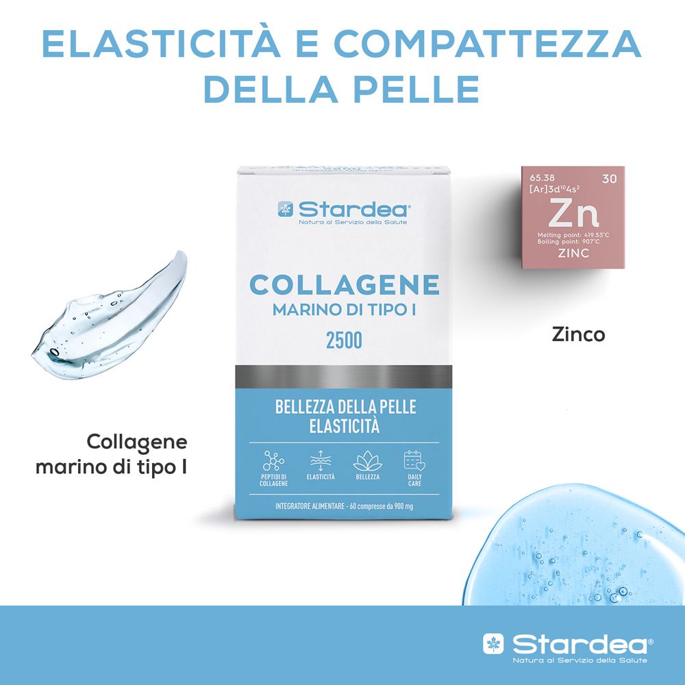 Stardea Collagene 2500 in Compresse - Integratore Alimentare - risparmia il 10% con il codice: Stardea10