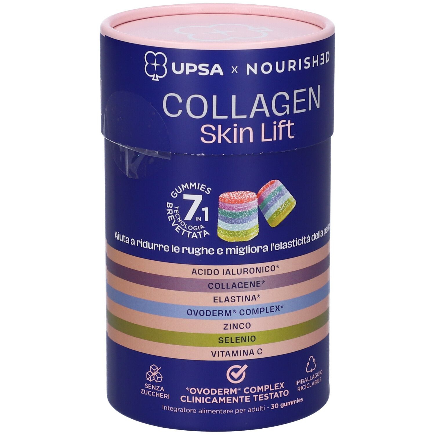 Upsa X Nourished Collagen Skin Lift 30 Gummies