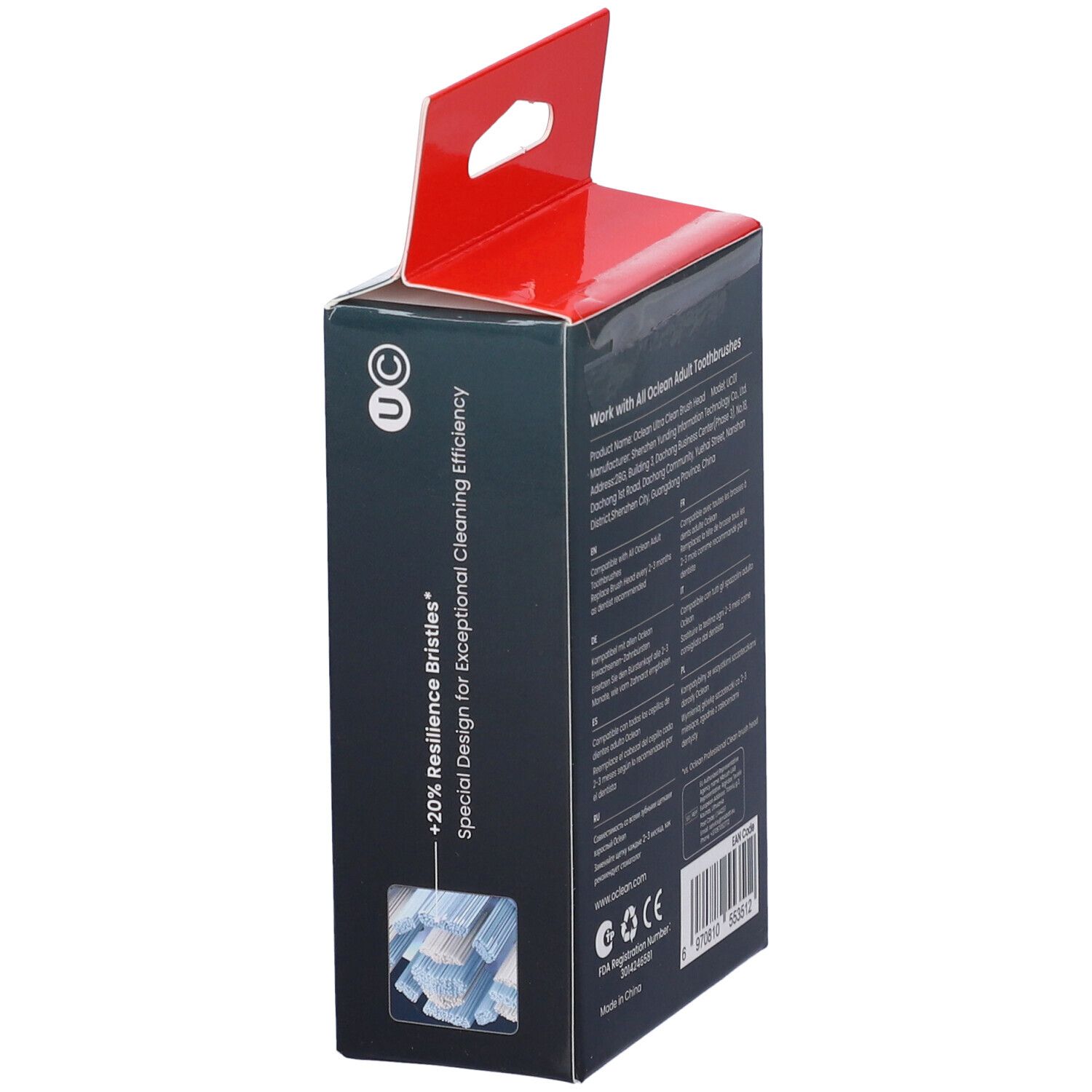 Oclean Ultra Clean Green Testine Ricambio 2pezzi