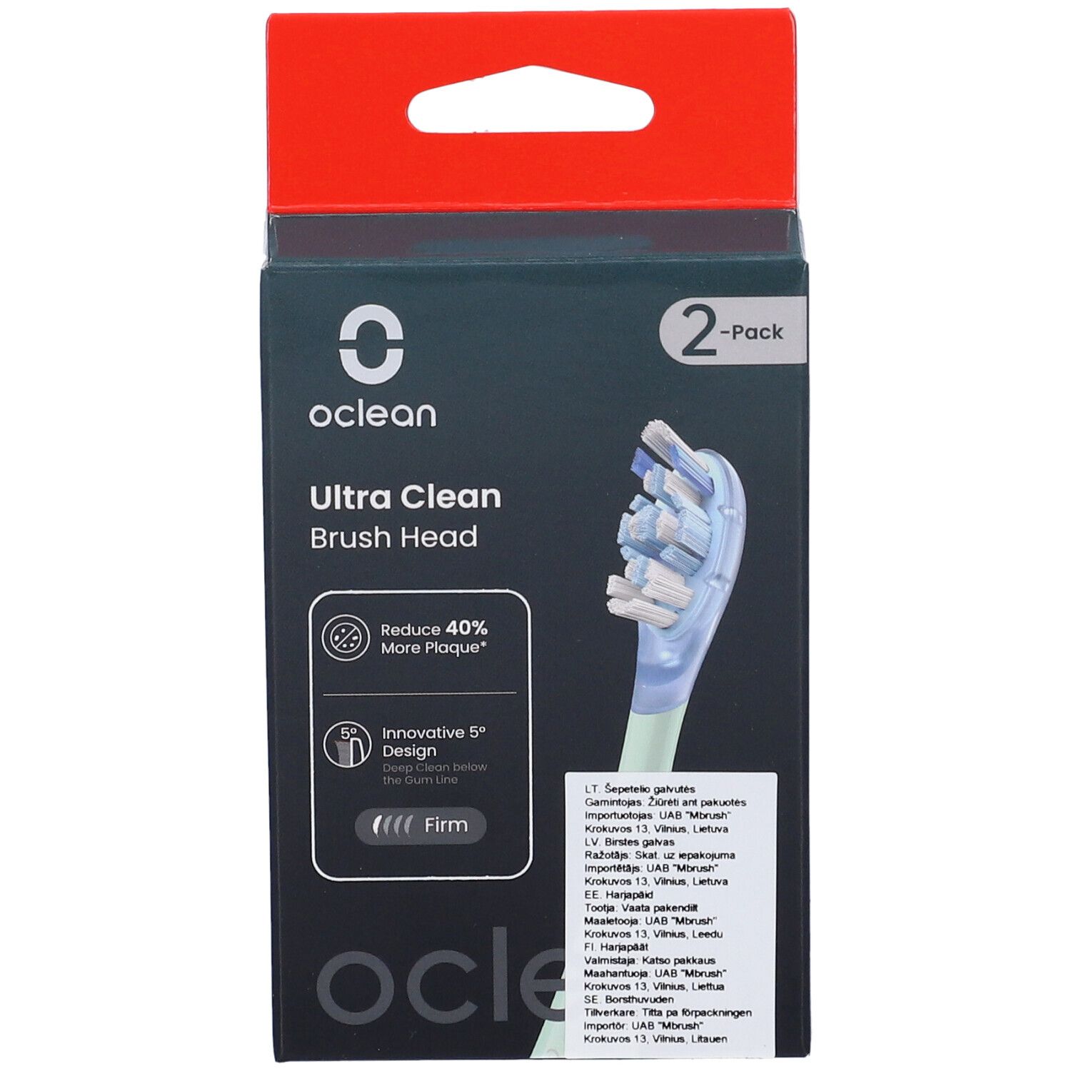 Oclean Ultra Clean Green Testine Ricambio 2pezzi