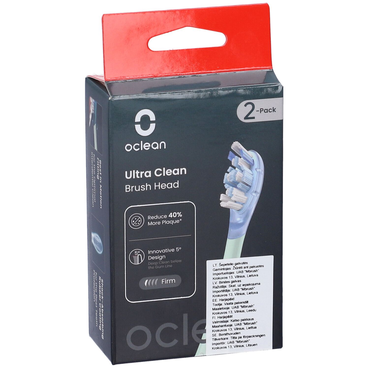 Oclean Ultra Clean Green Testine Ricambio 2pezzi