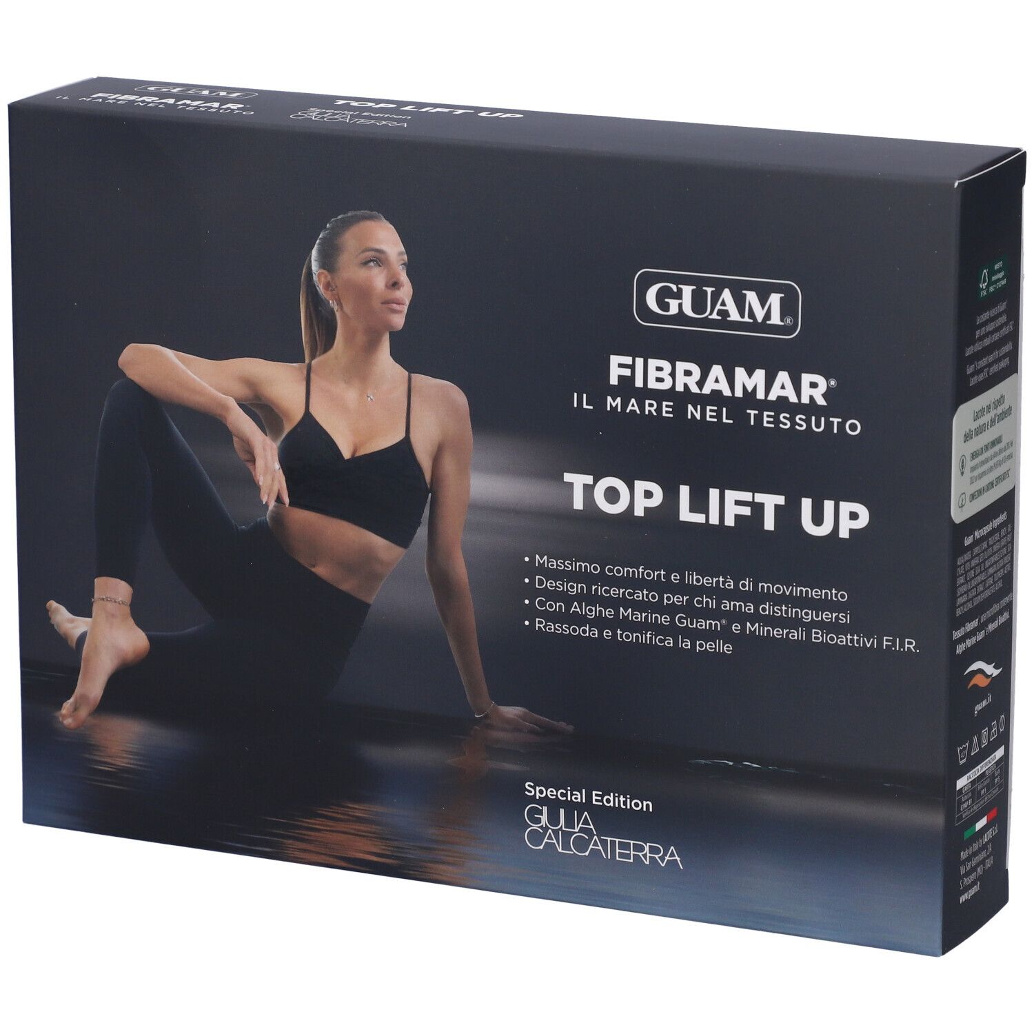 Guam Fibramar Top Lift Up Xs/S Nero