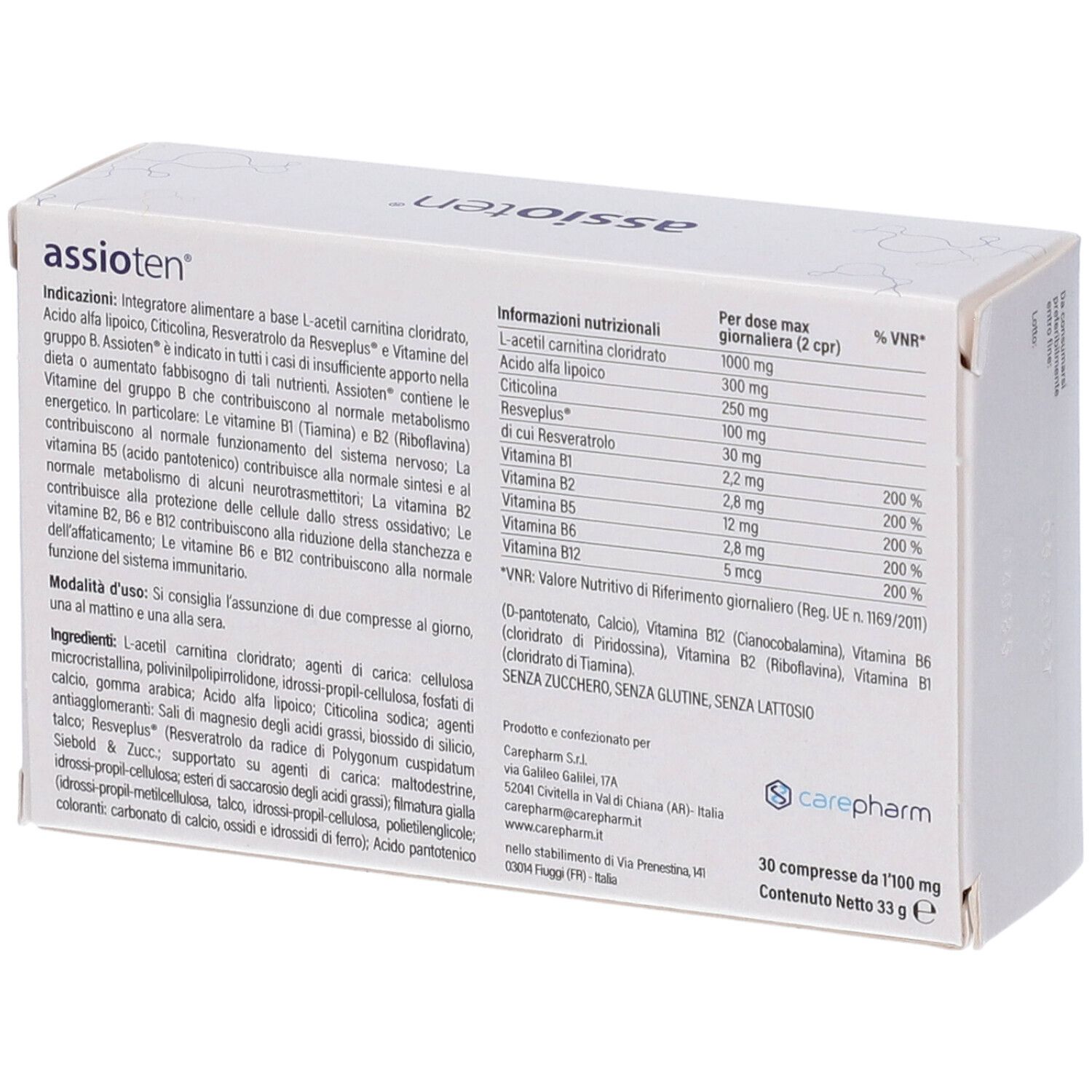 Assioten 30 Compresse