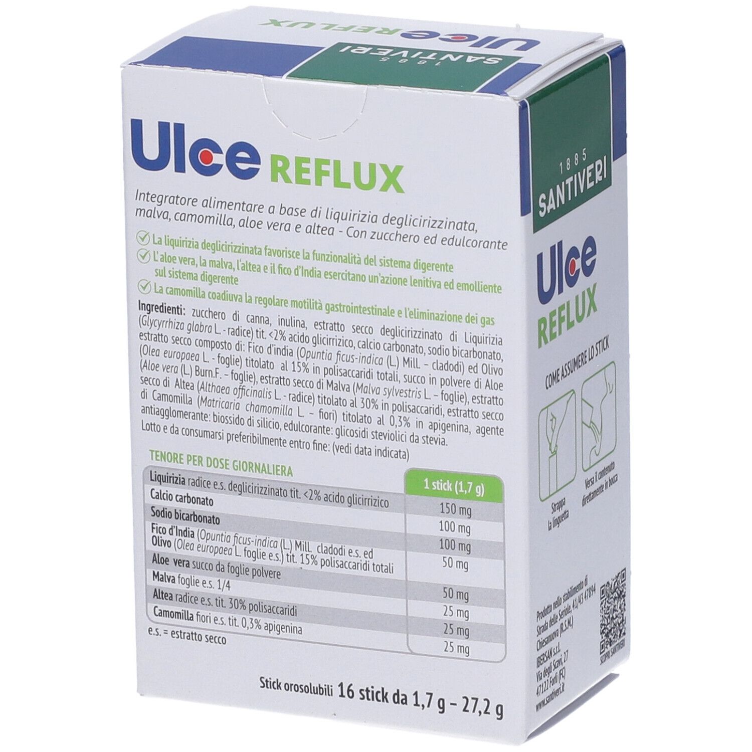 Santiveri Ulce Reflux Stick Orali