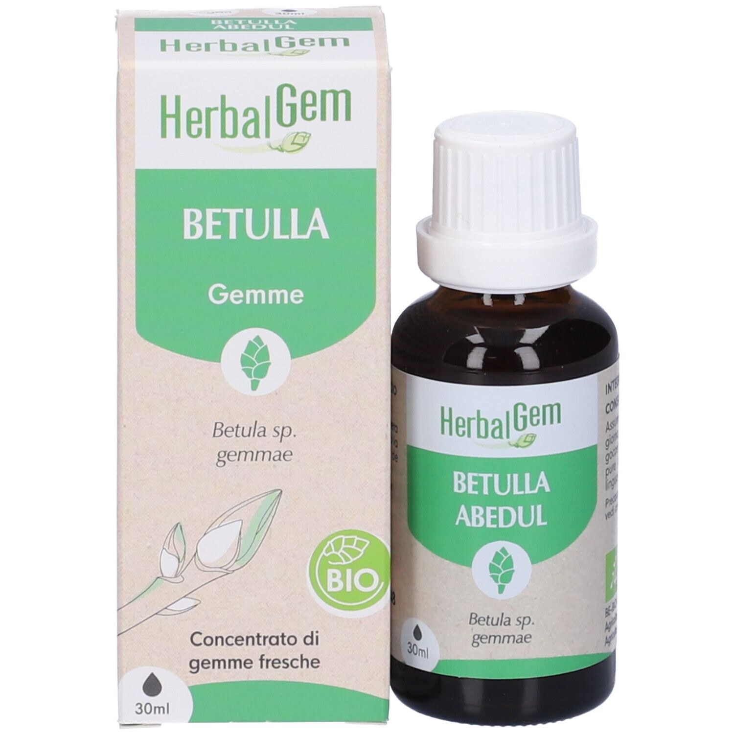 Herbalgem Betulla Gemme Concentrato di Gemme Fresche Gocce