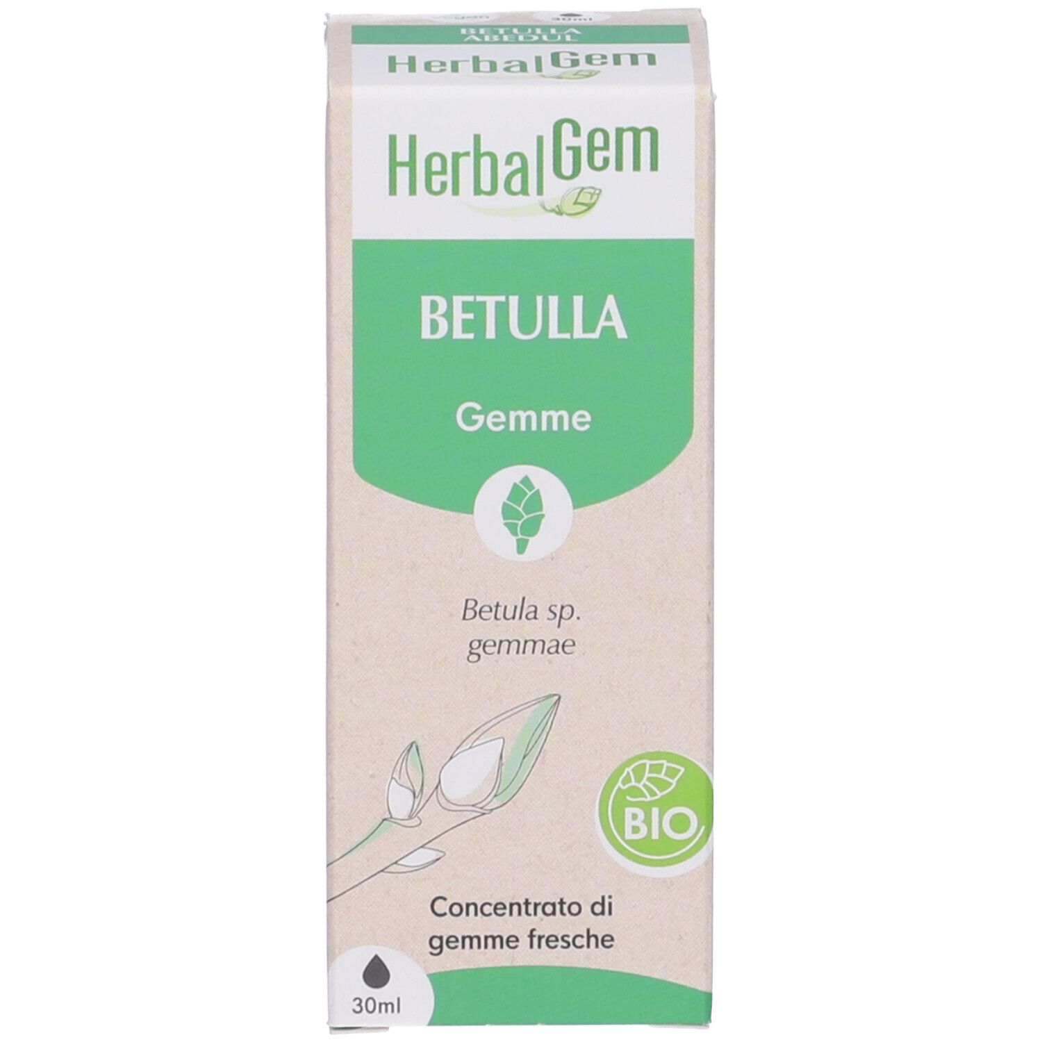 Herbalgem Betulla Gemme Concentrato di Gemme Fresche Gocce