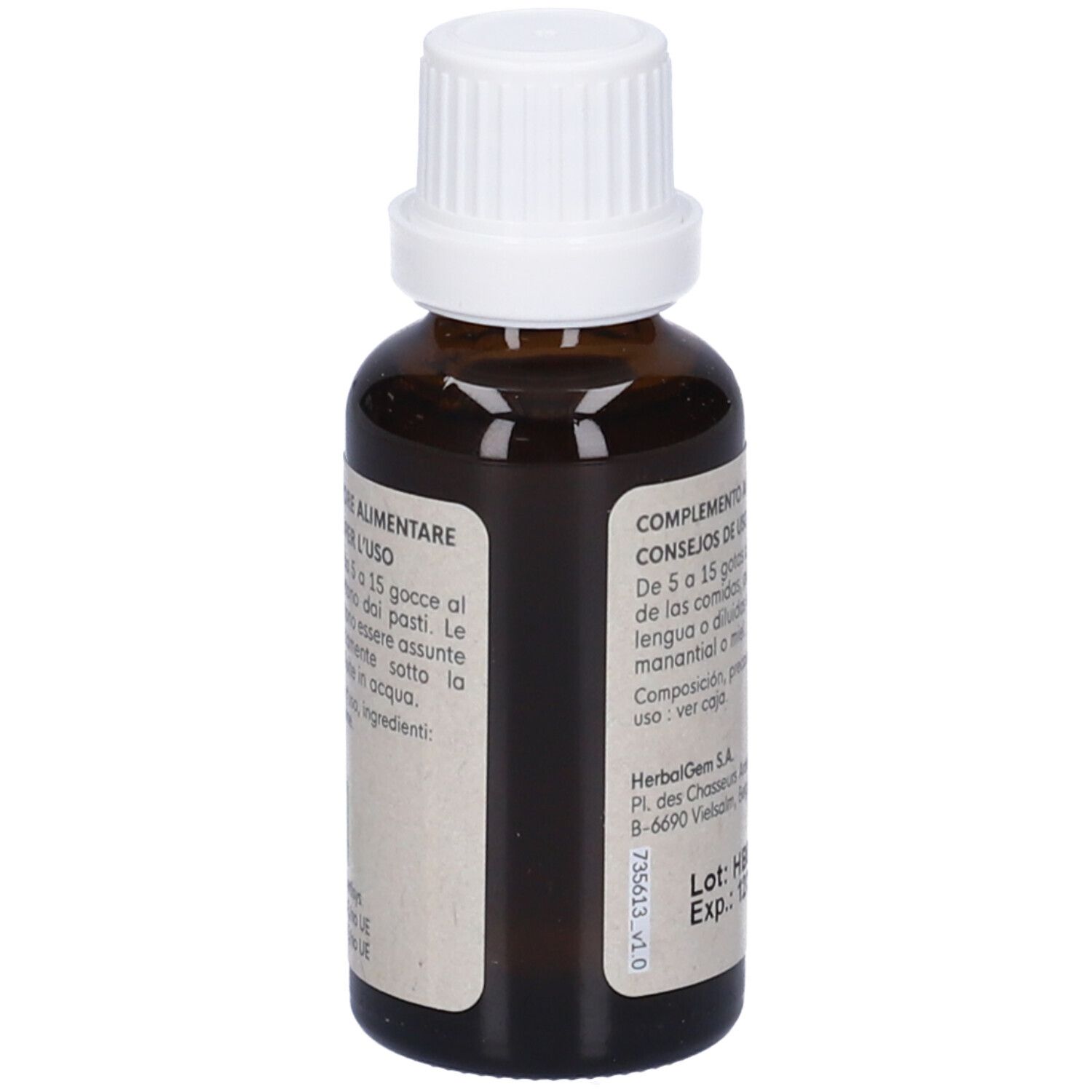 Herbalgem Ginko Biloba Giovani Foglie Concentrato di Gemme Fresche Gocce