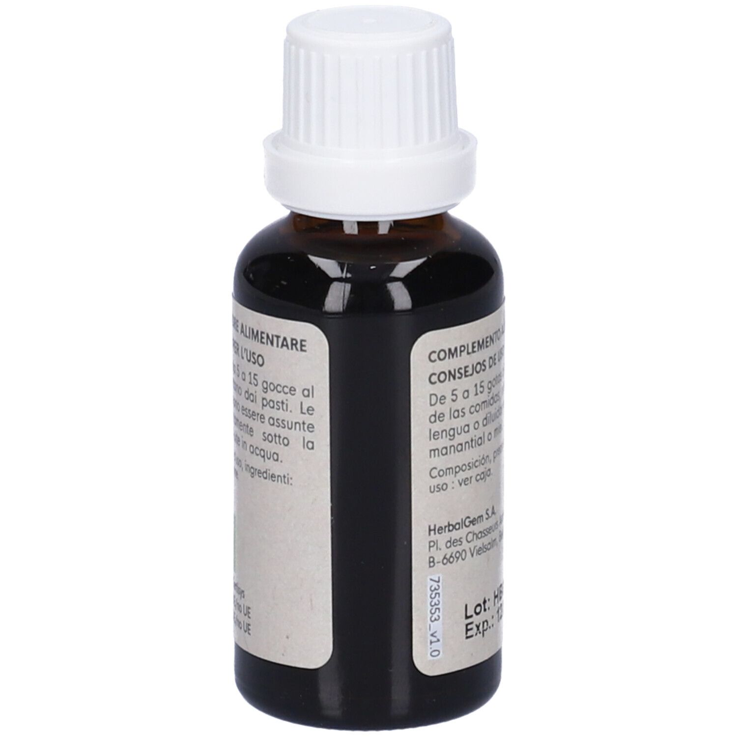 Herbalgem Lampone Giovani Getti Concentrato di Gemme Fresche Gocce