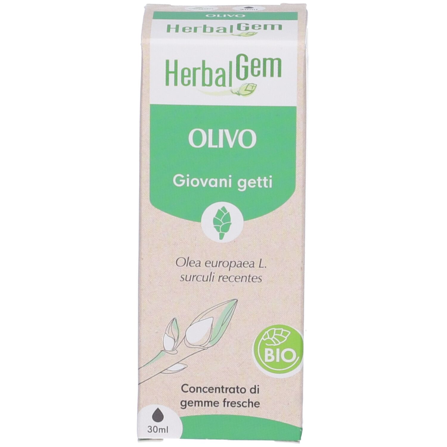 Herbalgem Olivo Giovani Getti Concentrato di Gemme Fresche Gocce