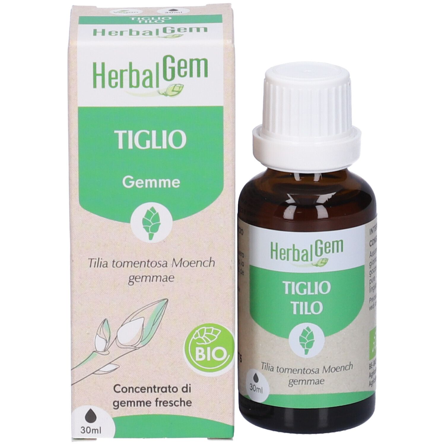 Herbalgem Tiglio Gemme Concentrato di Gemme Fresche Gocce