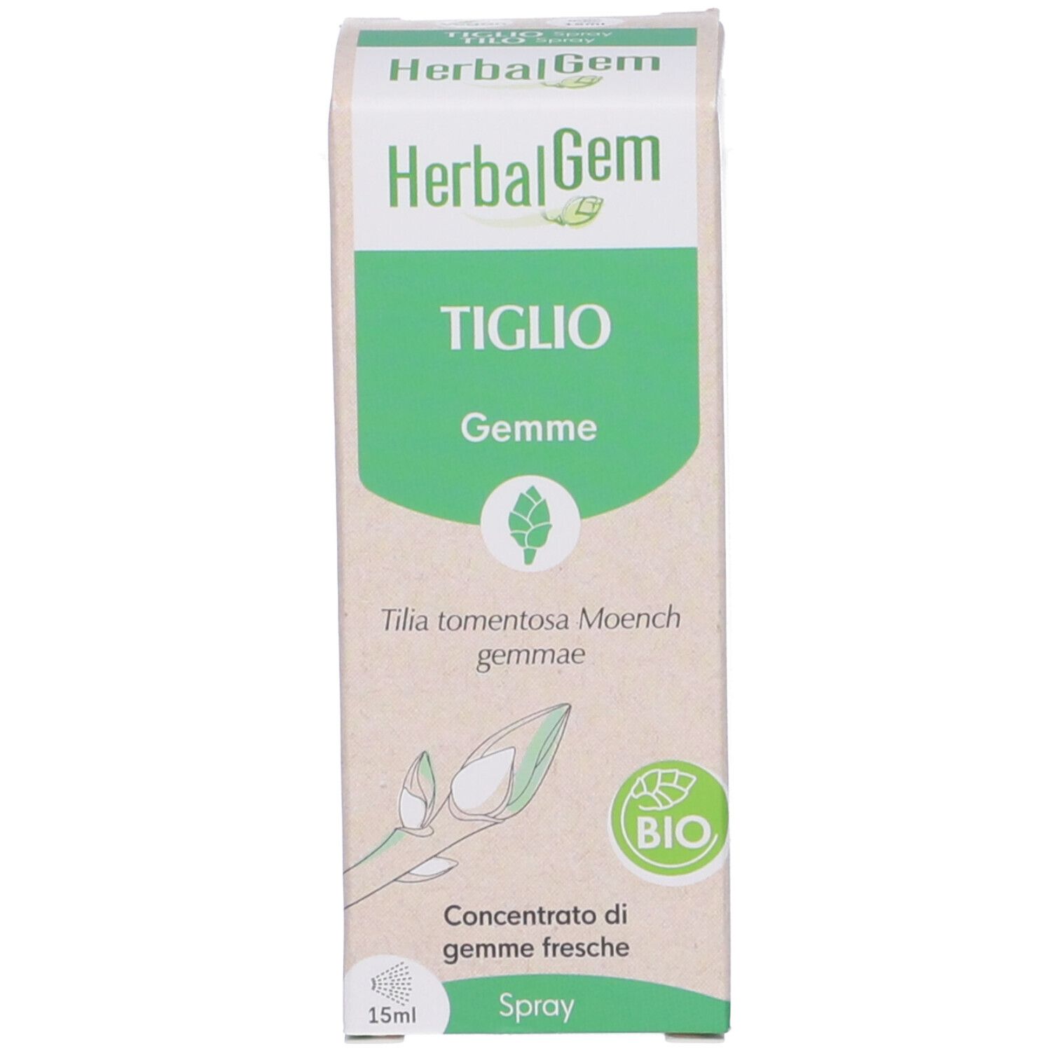 Herbalgem Tiglio Gemme Concentrato di Gemme Fresche Gocce