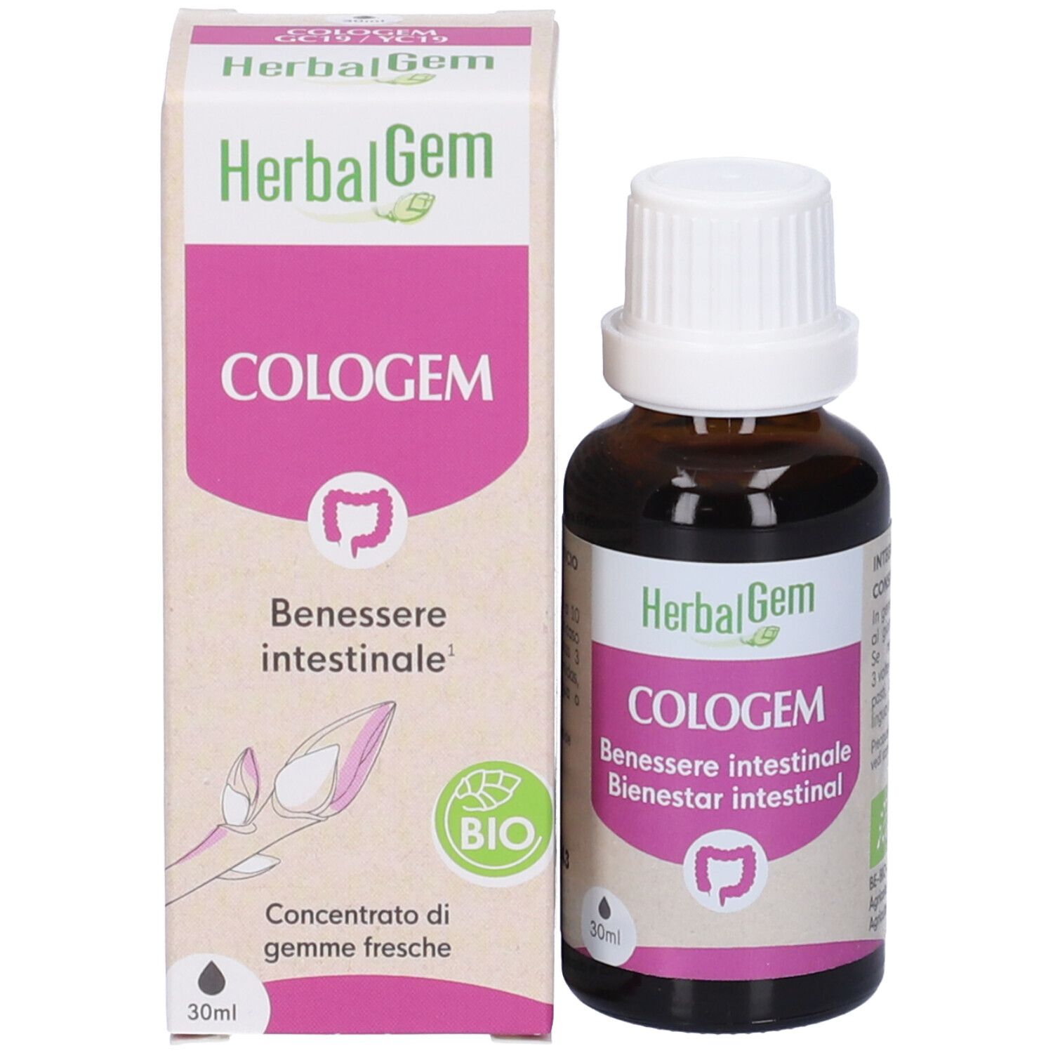 Herbalgem Cologem Benessere Intestinale Concentrato di Gemme Fresche Gocce