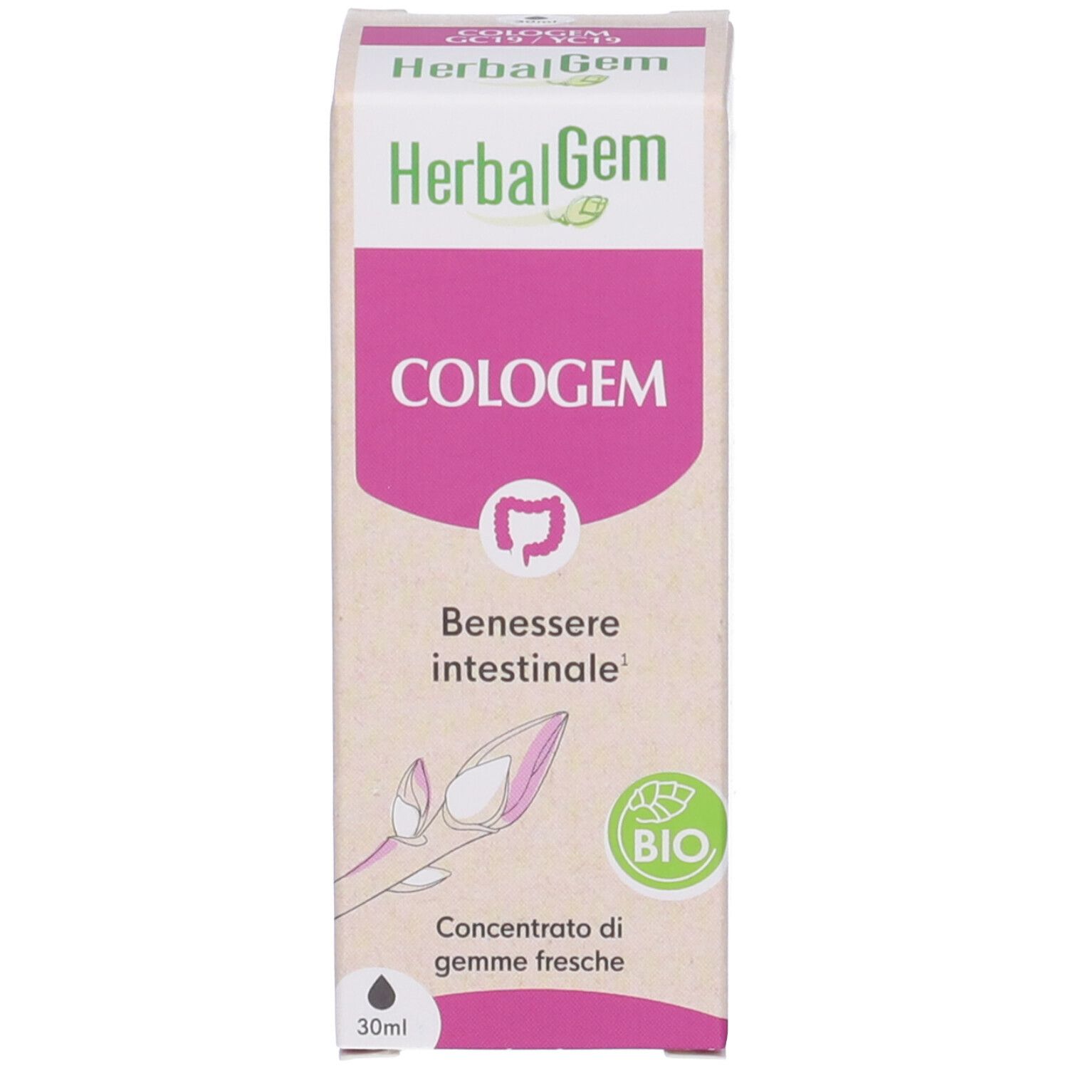 Herbalgem Cologem Benessere Intestinale Concentrato di Gemme Fresche Gocce