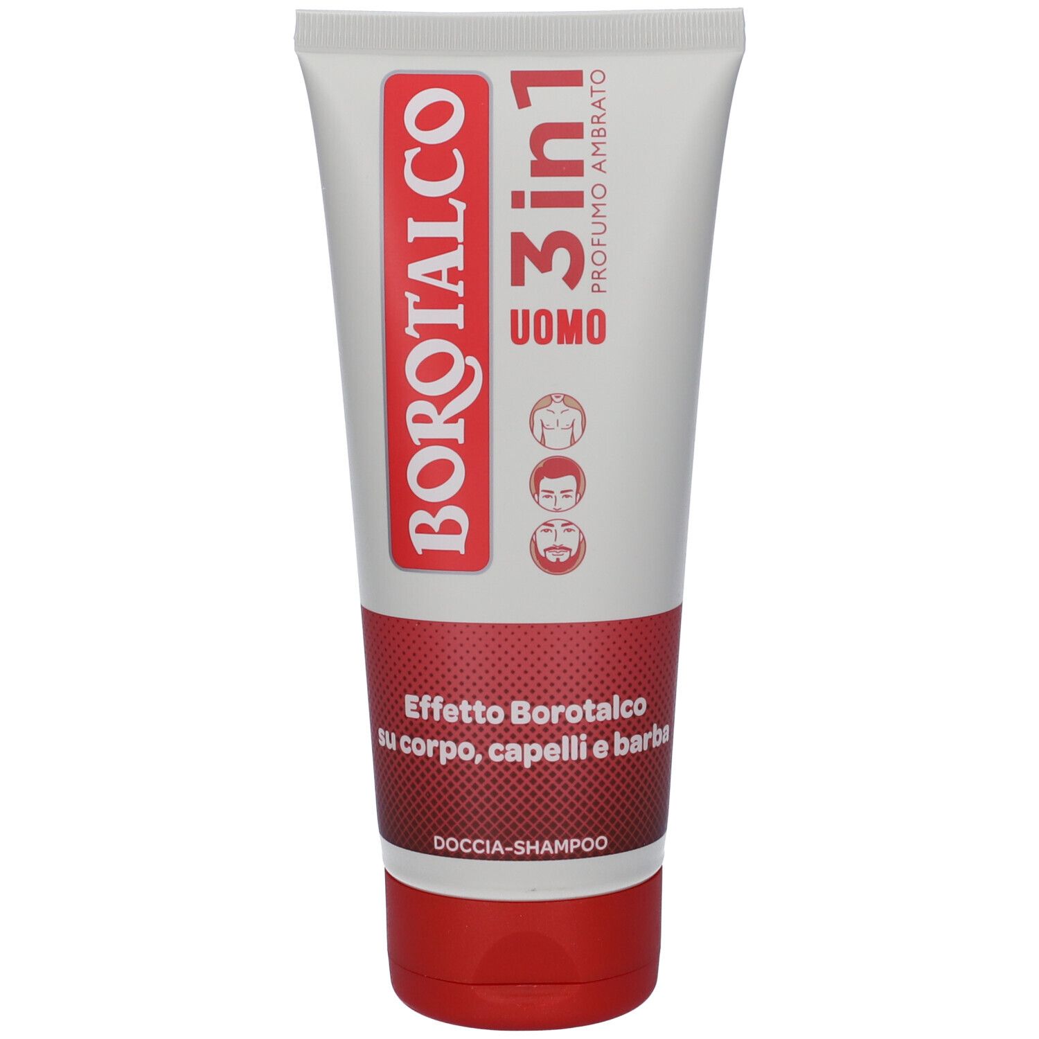 Borotalco Uomo Doccia-Shampoo 3 in 1 Profumo Ambrato