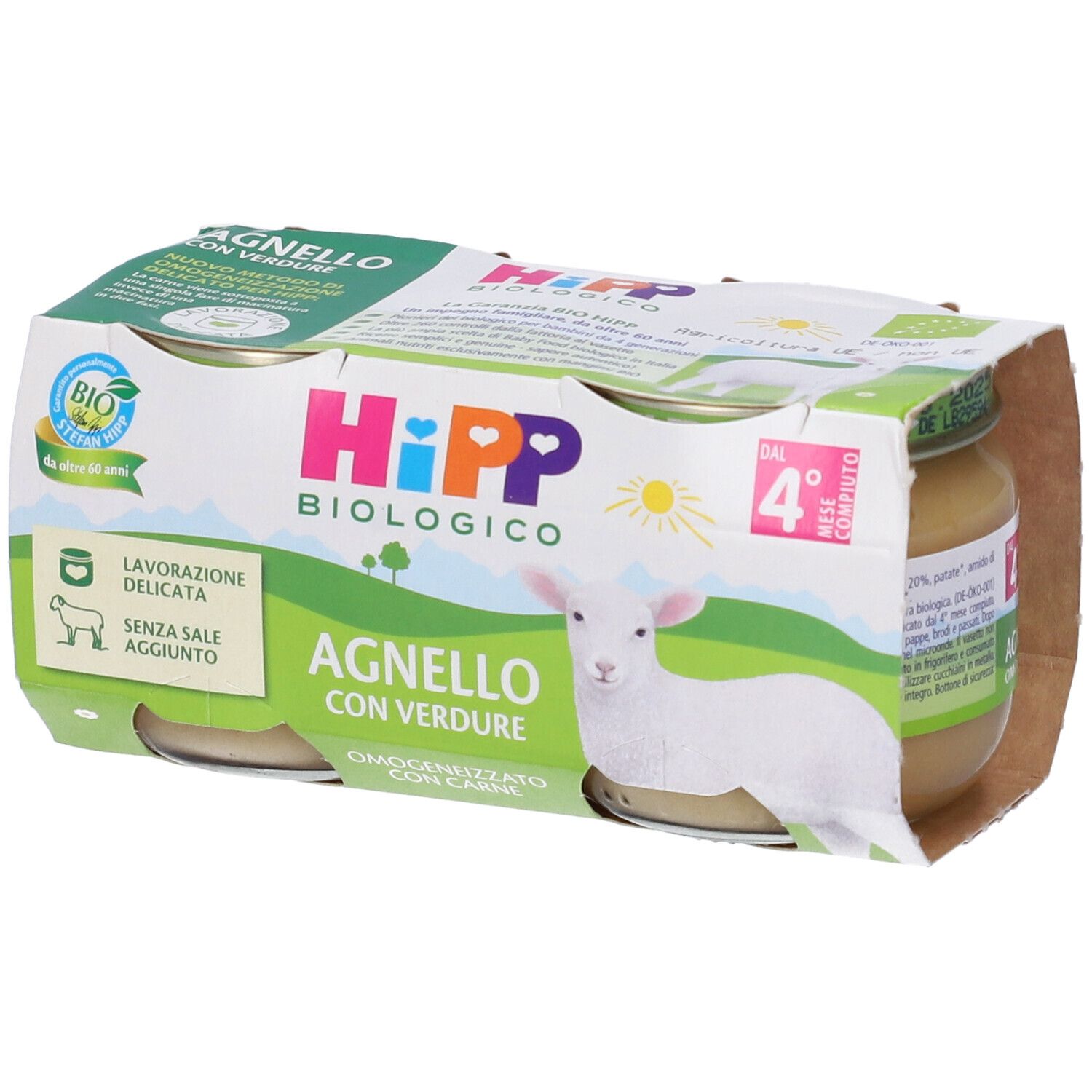 HiPP Biologico Agnello con Verdure Omogeneizzato