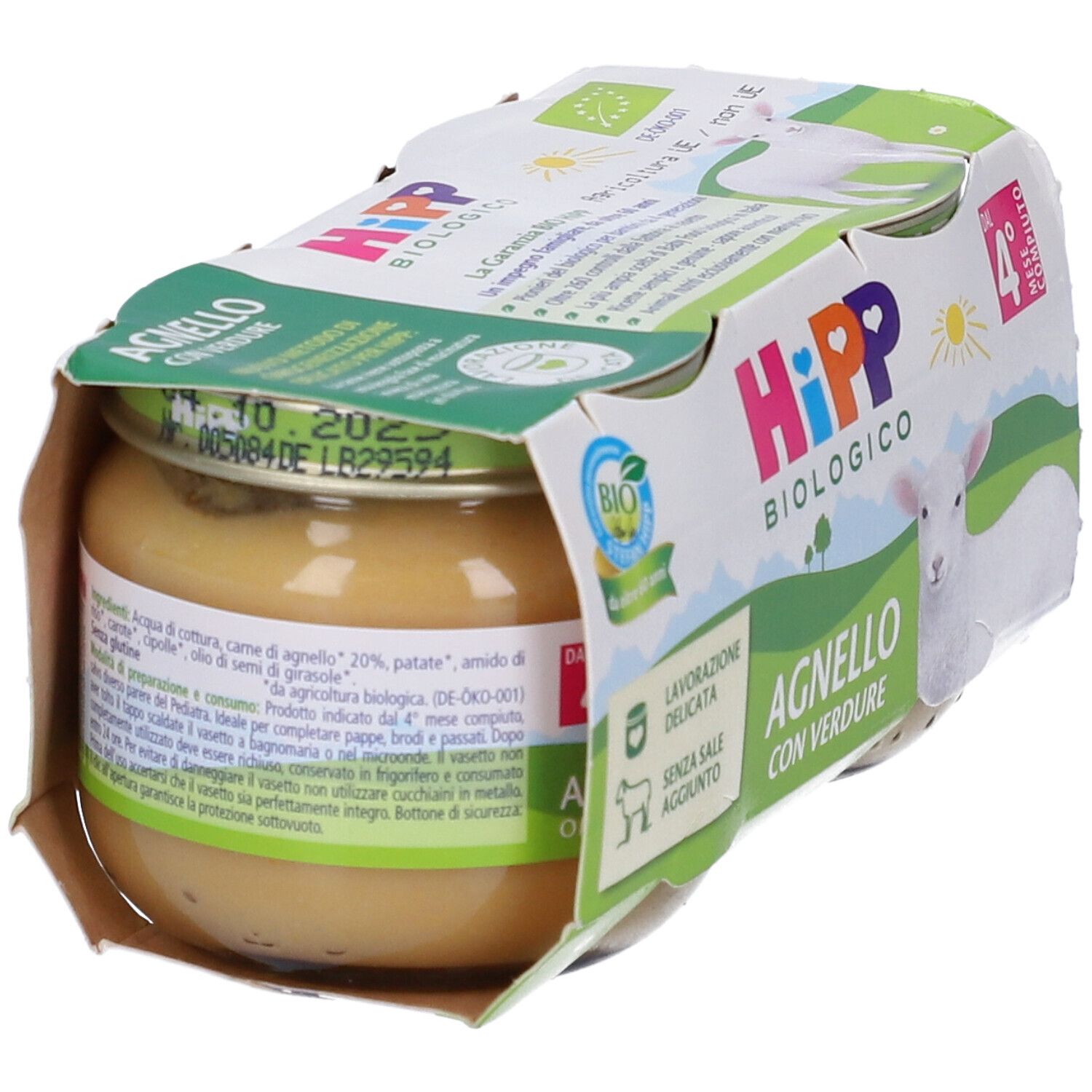HiPP Biologico Agnello con Verdure Omogeneizzato