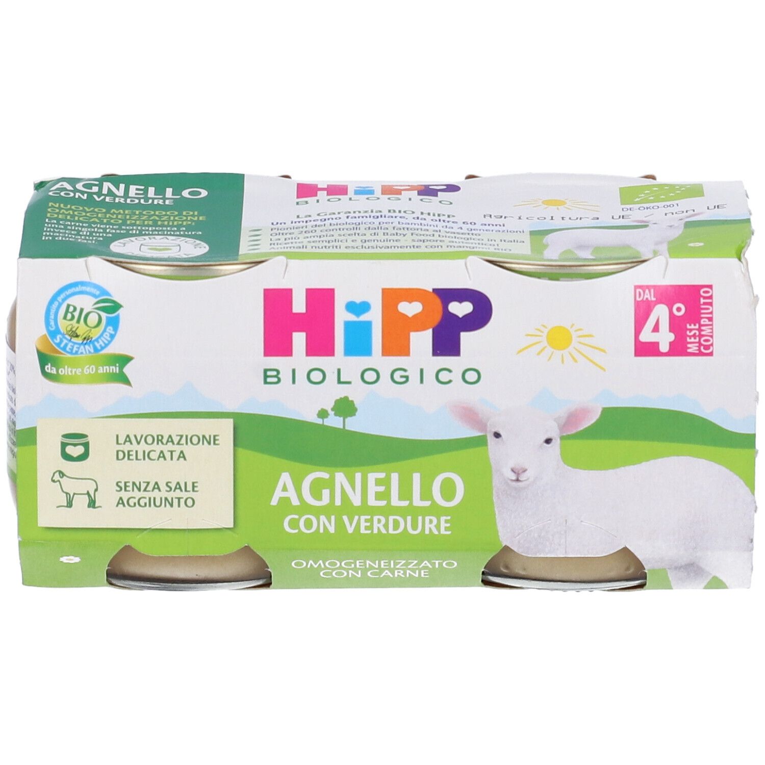 HiPP Biologico Agnello con Verdure Omogeneizzato