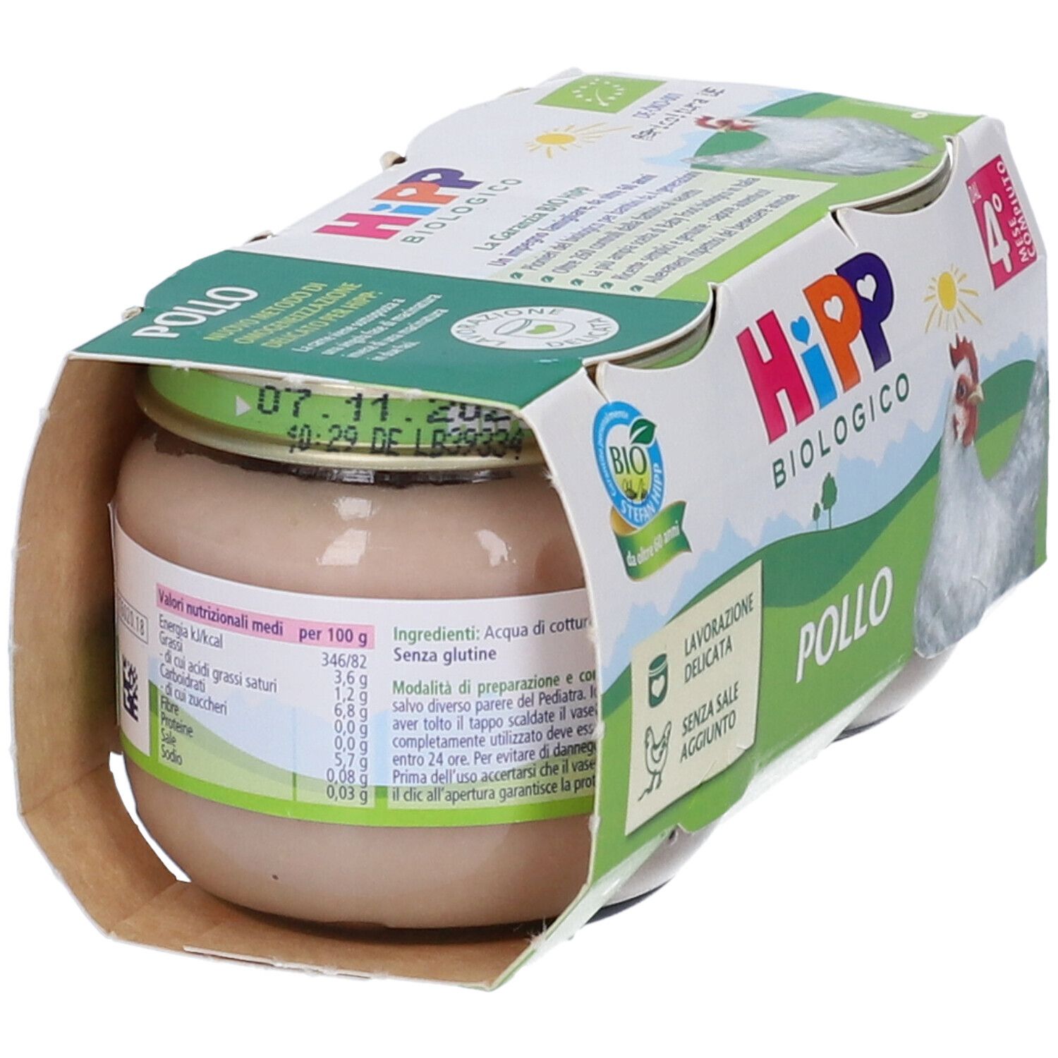 HiPP Biologico Omogenizzato Pollo