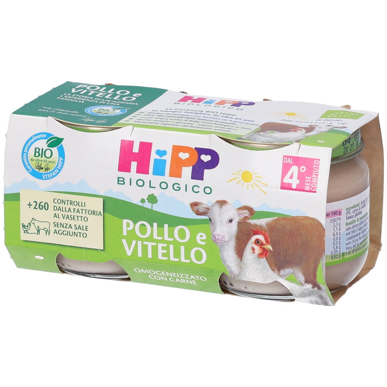 HiPP Omogenizzato Pollo e Vitello