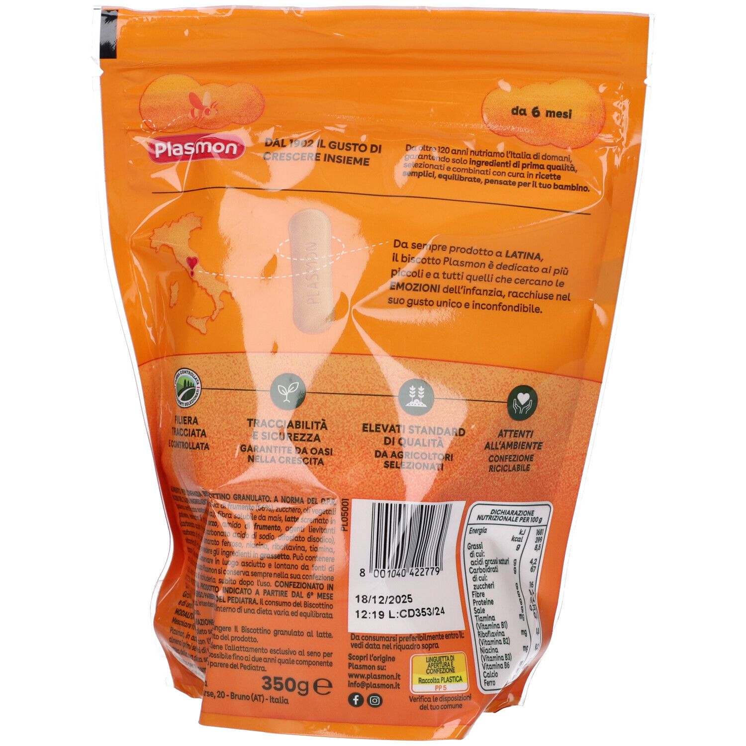 Plasmon Biscottino Granulato 350 G