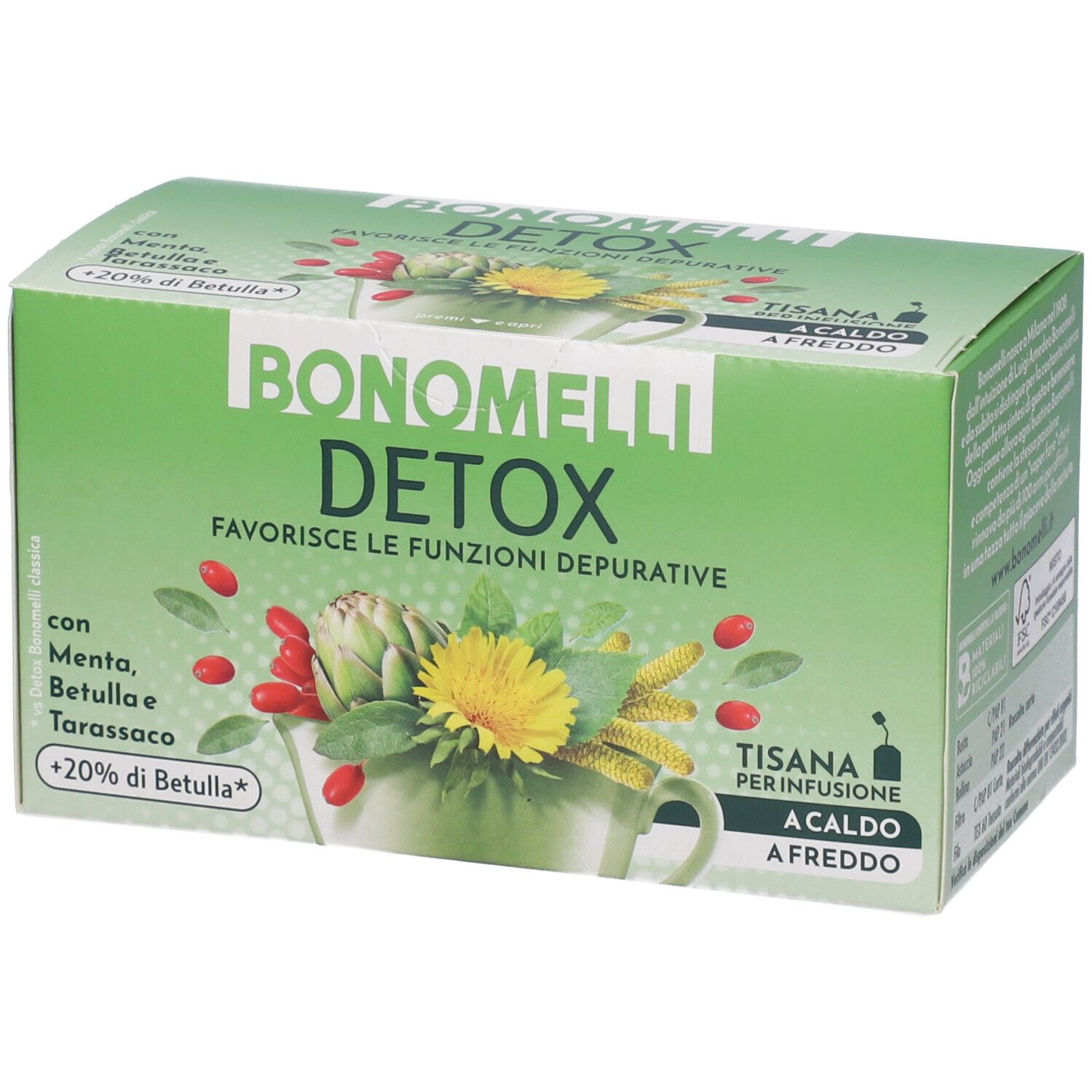 Bonomelli Detox Tisane Funzionali in Filtri