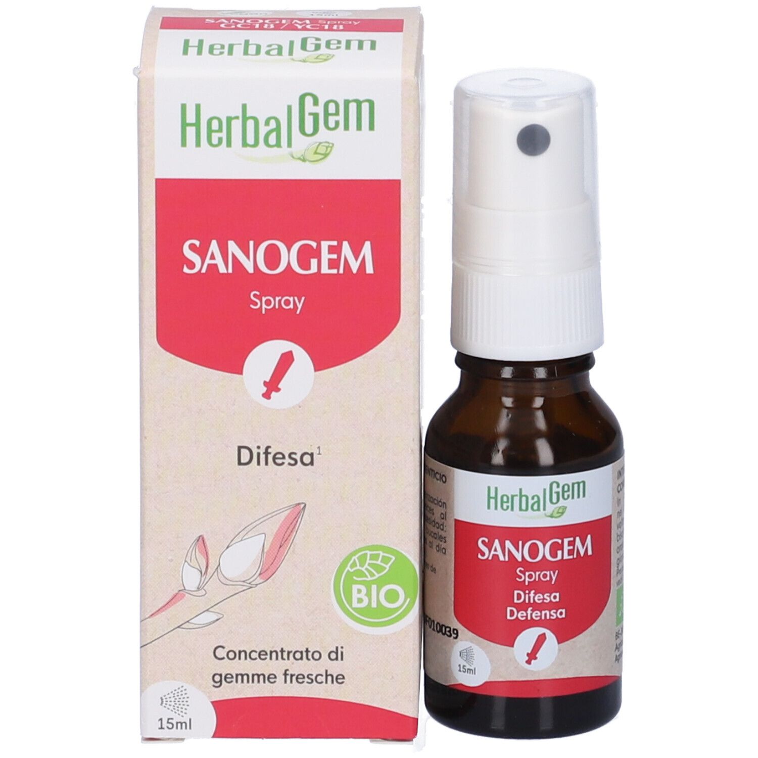 Herbalgem Sanogem Difesa Concentrato di Gemme Fresche Spray