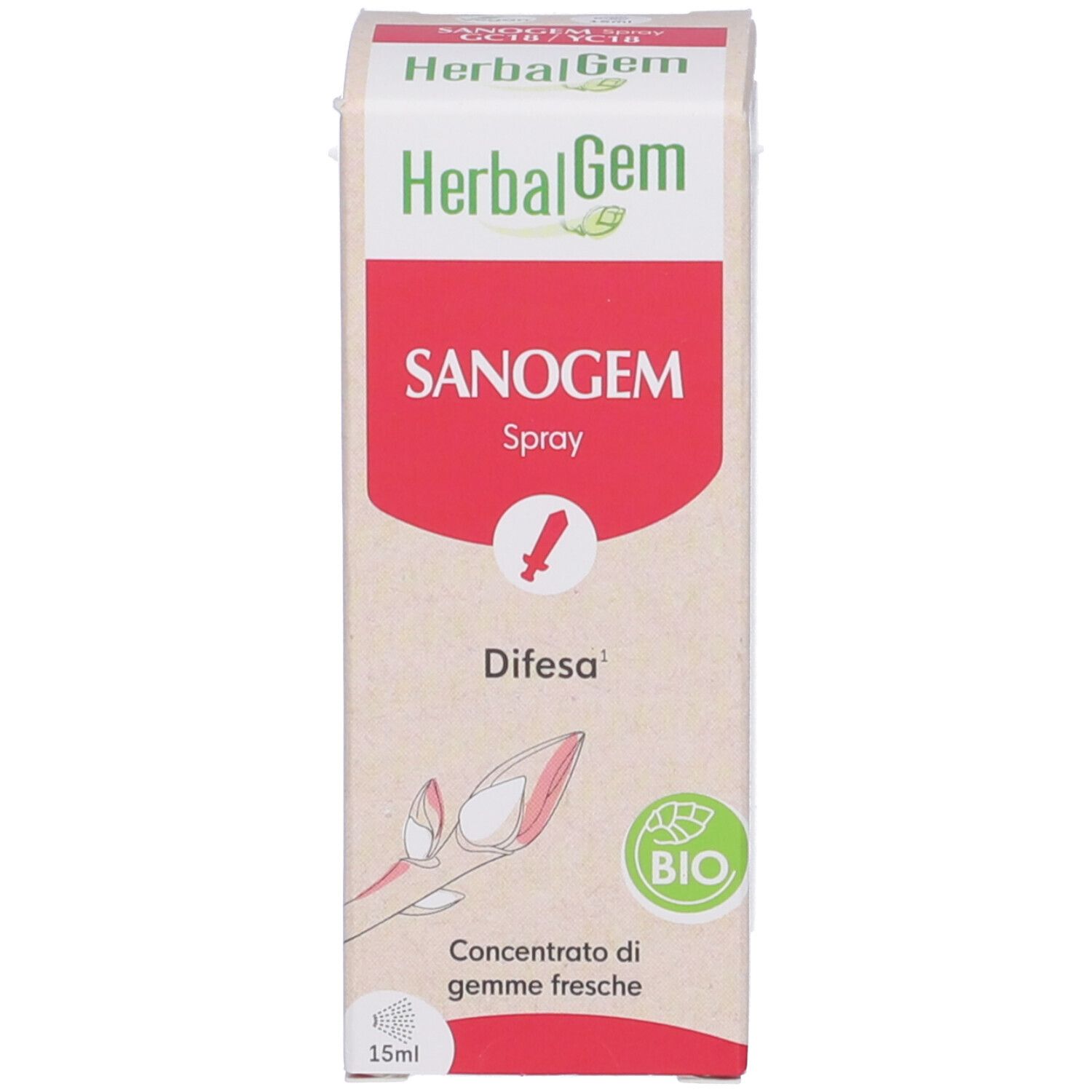 Herbalgem Sanogem Difesa Concentrato di Gemme Fresche Spray