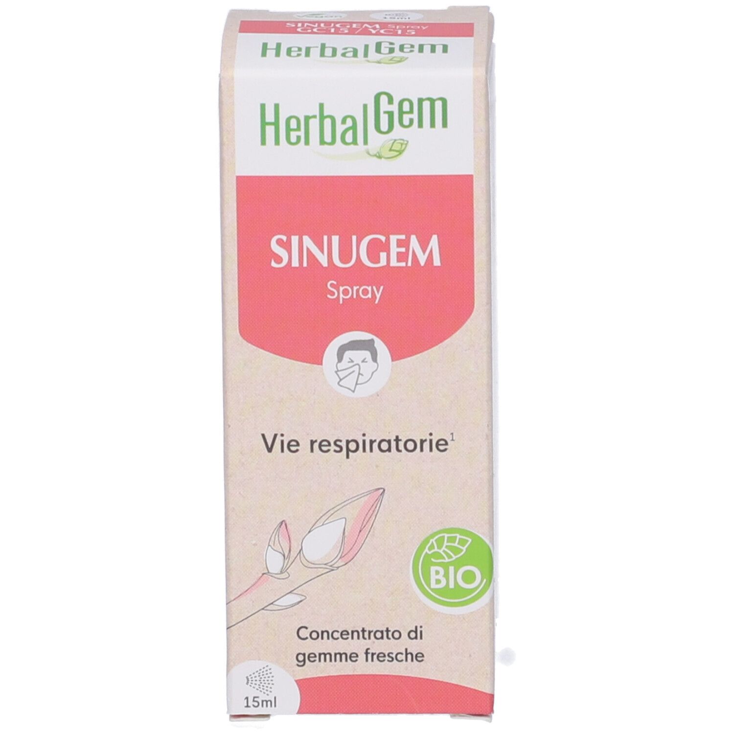 Herbalgem Sinugem Vie Respiratorie Concentrato di Gemme Fresche Spray