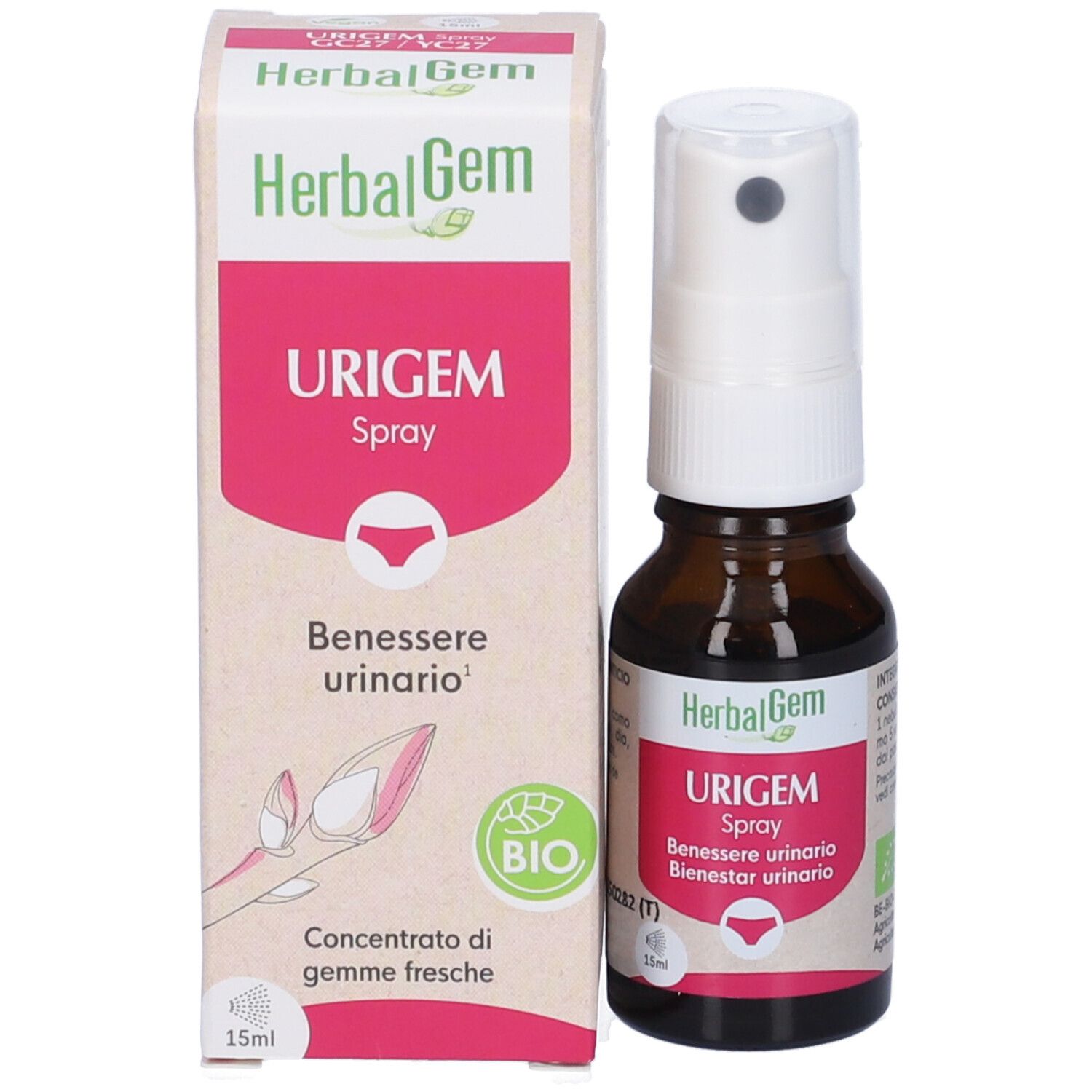 Herbalgem Urigem Benessere Urinario Concentrato di Gemme Fresche Gocce