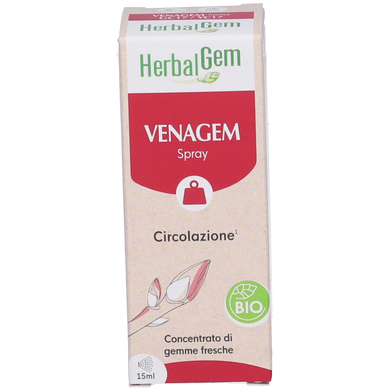 Herbalgem Venagem Circolazione Concentrato di Gemme Fresche Gocce