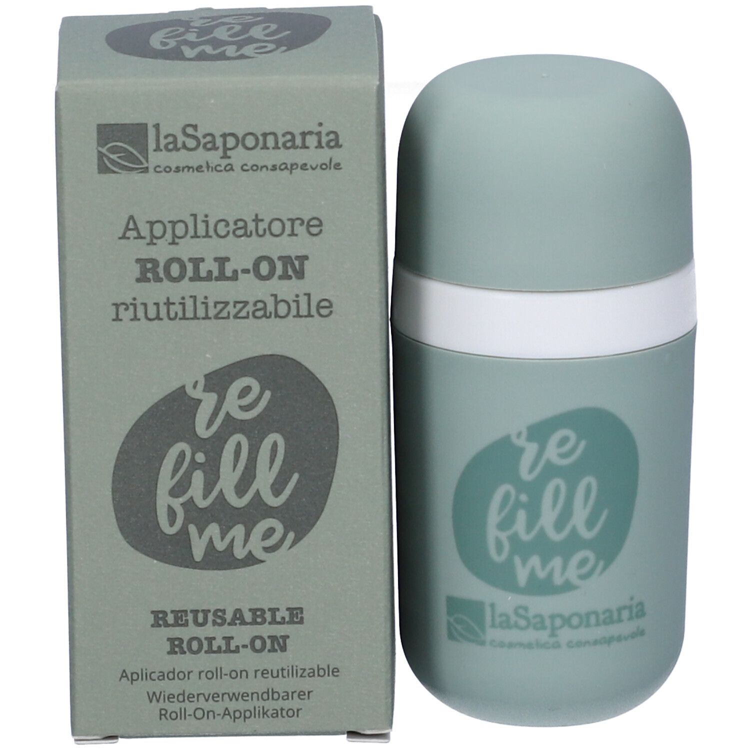 La Saponeria Biodeo Applicatore Roll On Refill Verde Salvia