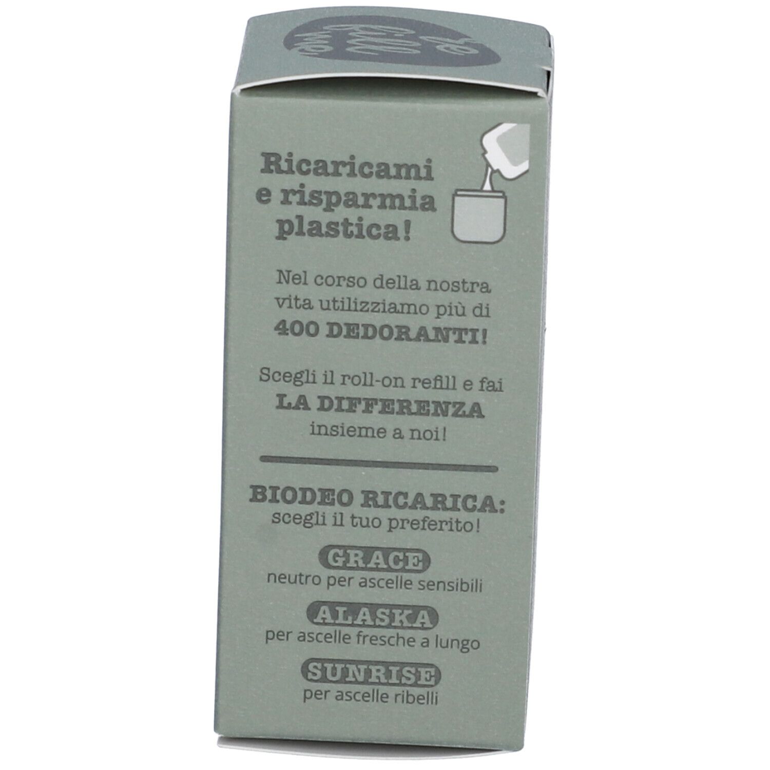 La Saponeria Biodeo Applicatore Roll On Refill Verde Salvia