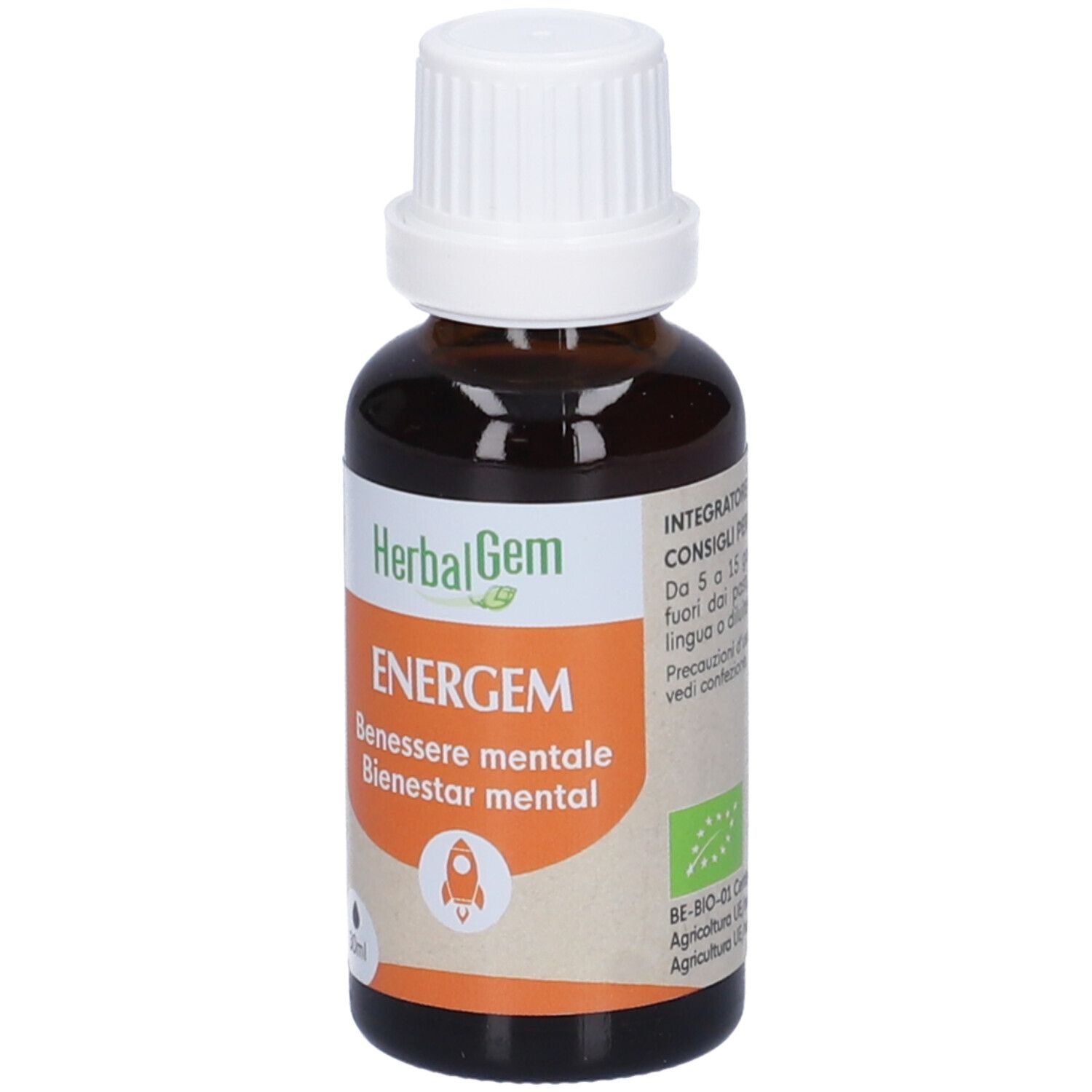 Herbalgem Energem Benessere Mentale Concentrato di Gemme Fresche Gocce