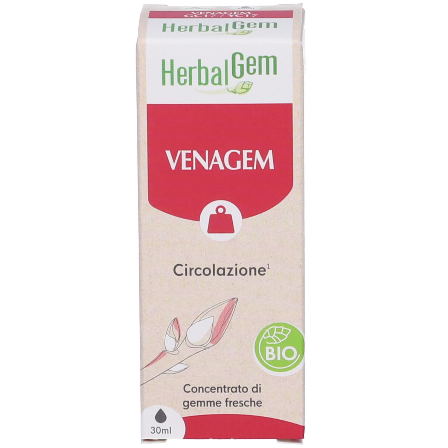Herbalgem Venagem Circolazione Concentrato di Gemme Fresche Gocce