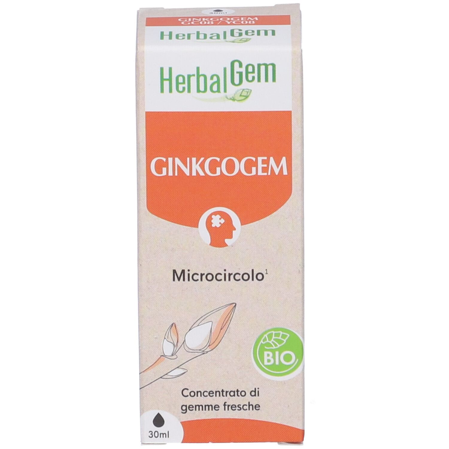 Herbalgem Ginkgogem Microcircolo Concentrato di Gemme Fresche Gocce